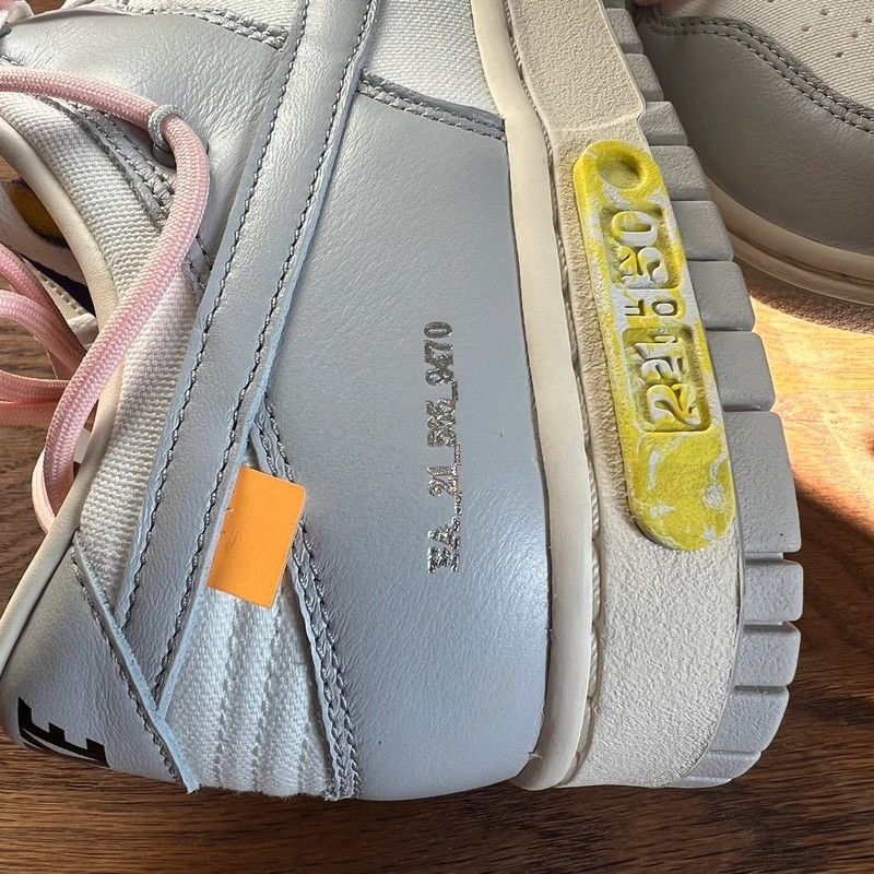 Nike × Off-White Nike Dunk Low Off-White Lot 24 Size US 12 / EU 45 - 12 Thumbnail