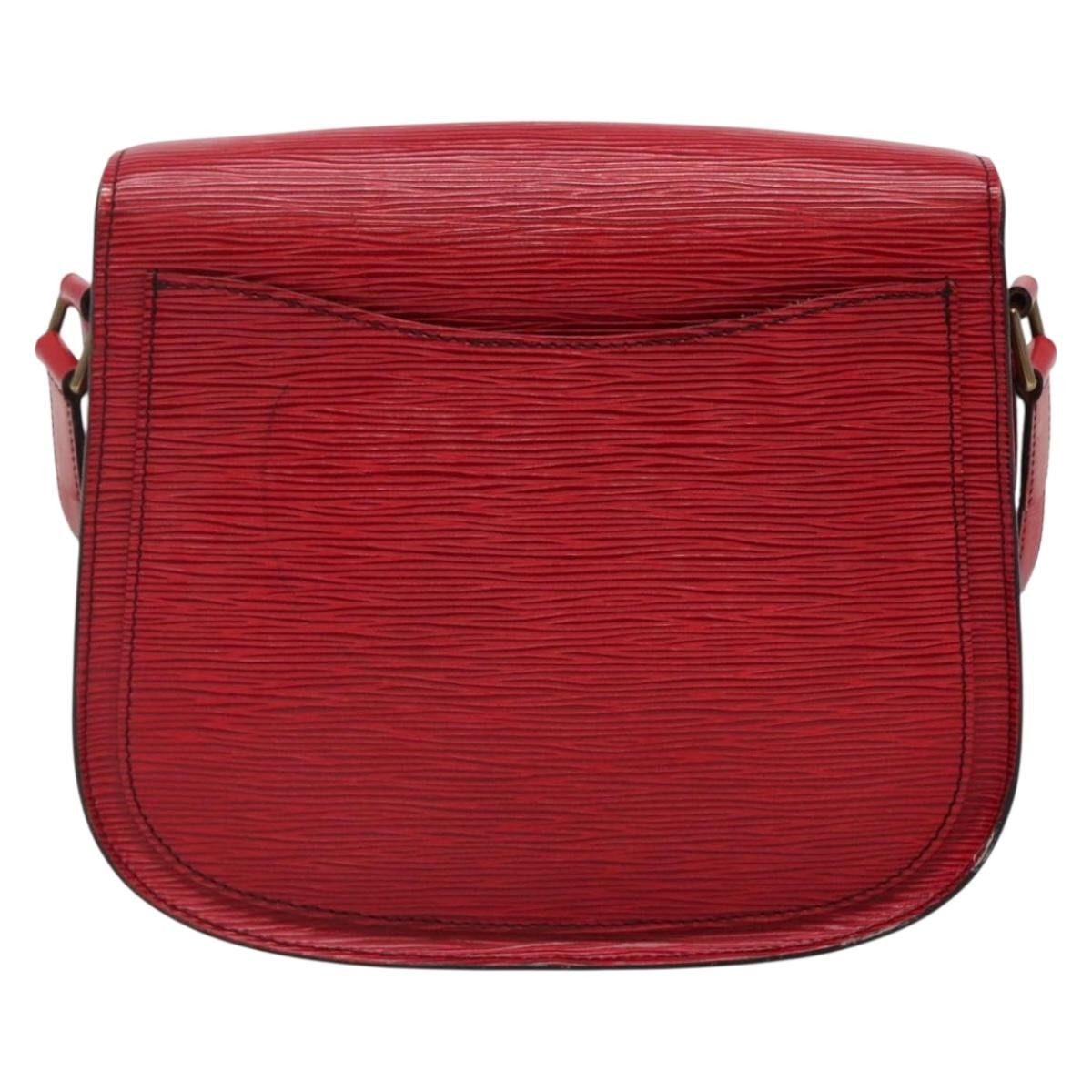 Louis Vuitton LOUIS VUITTON Epi Saint Cloud GM Shoulder Bag Red M52197 Size ONE SIZE - 2 Thumbnail