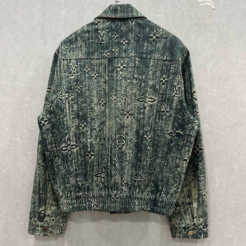 Louis Vuitton Louis Vuitton Old tie-dyed presbyopic full logo denim jack Size US M / EU 48-50 / 2 - 2 Thumbnail