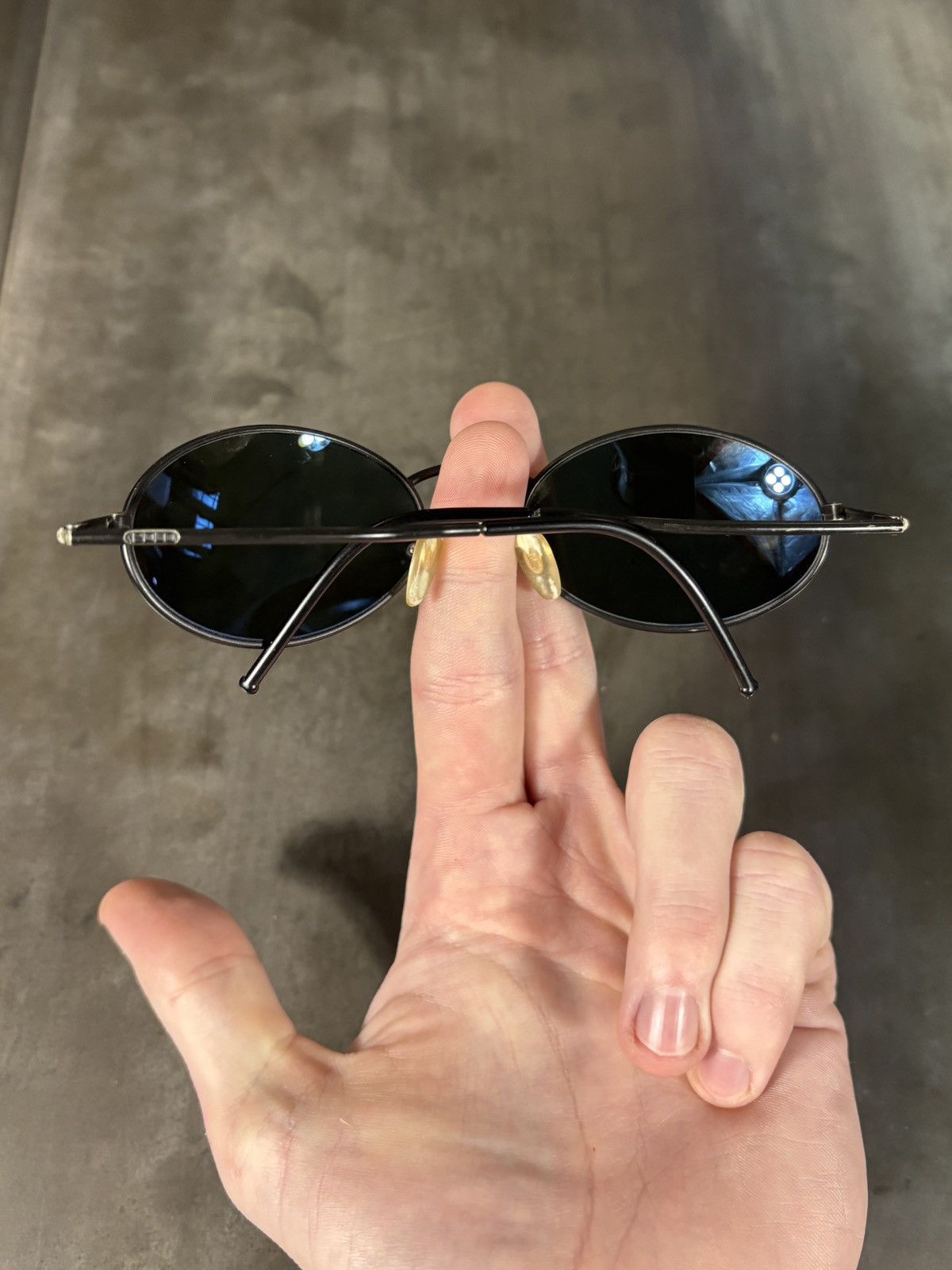 Polo Ralph Lauren 1990s Polo Sport Sunglasses Metal Oval 90 Vintage Polo Sport Size ONE SIZE - 8 Thumbnail