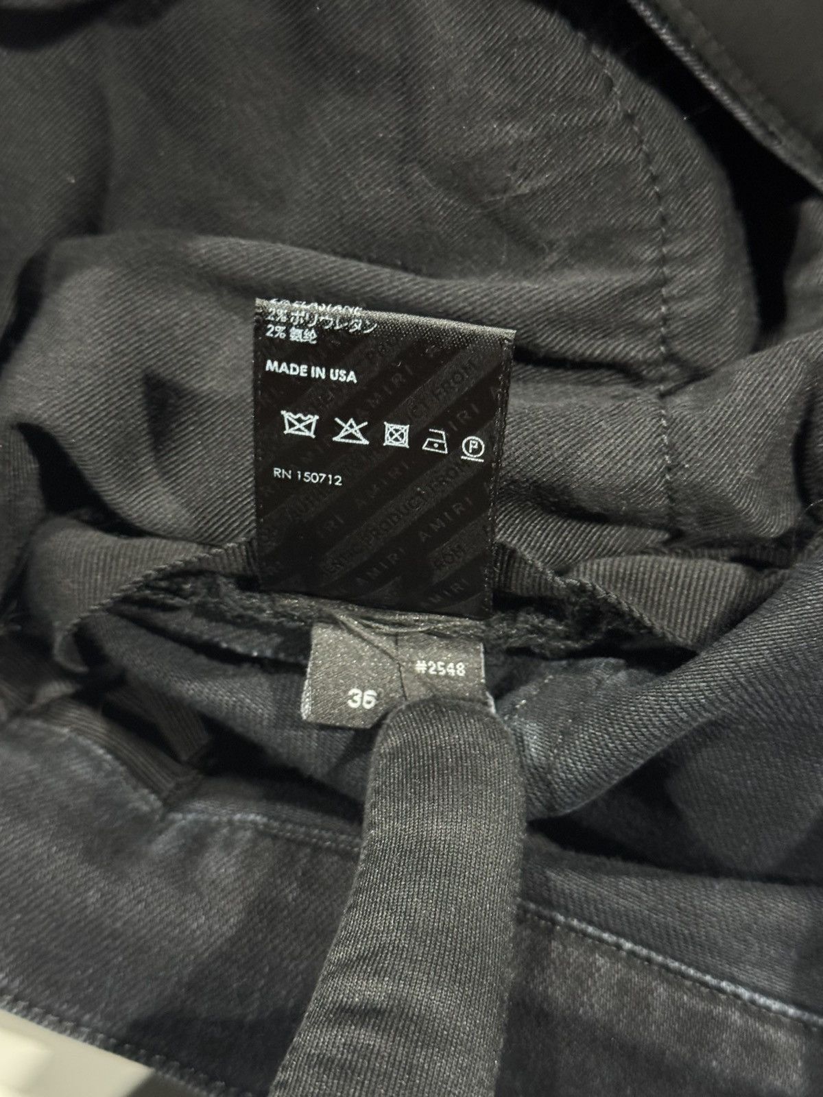 Amiri Amiri Faded Black Stacked Denim Jeans 36x34 Size US 36 / EU 52 - 8 Thumbnail