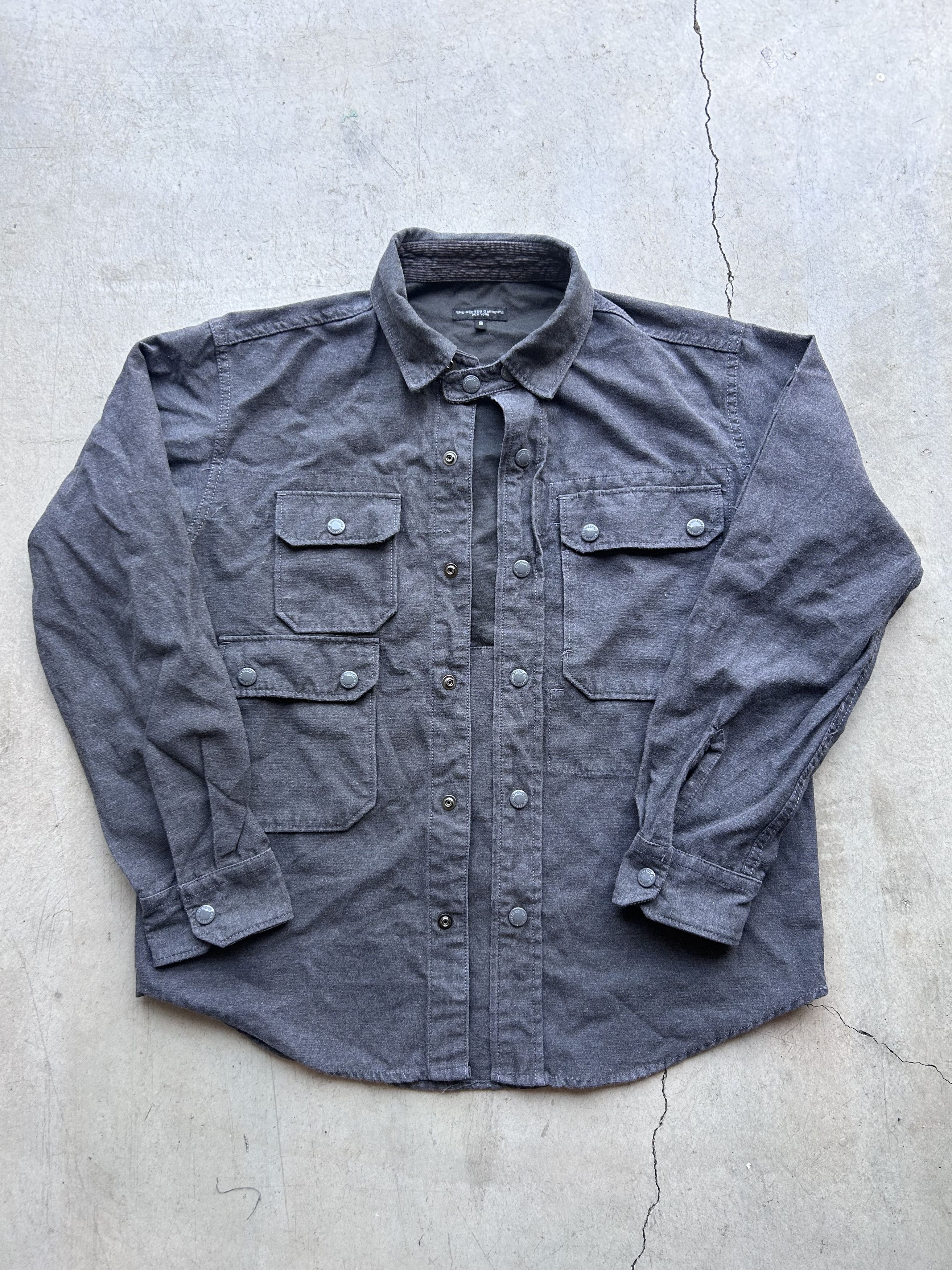 image of Engineered Garments Shirt Jacket in Dark Grey, Men's (Size Small)