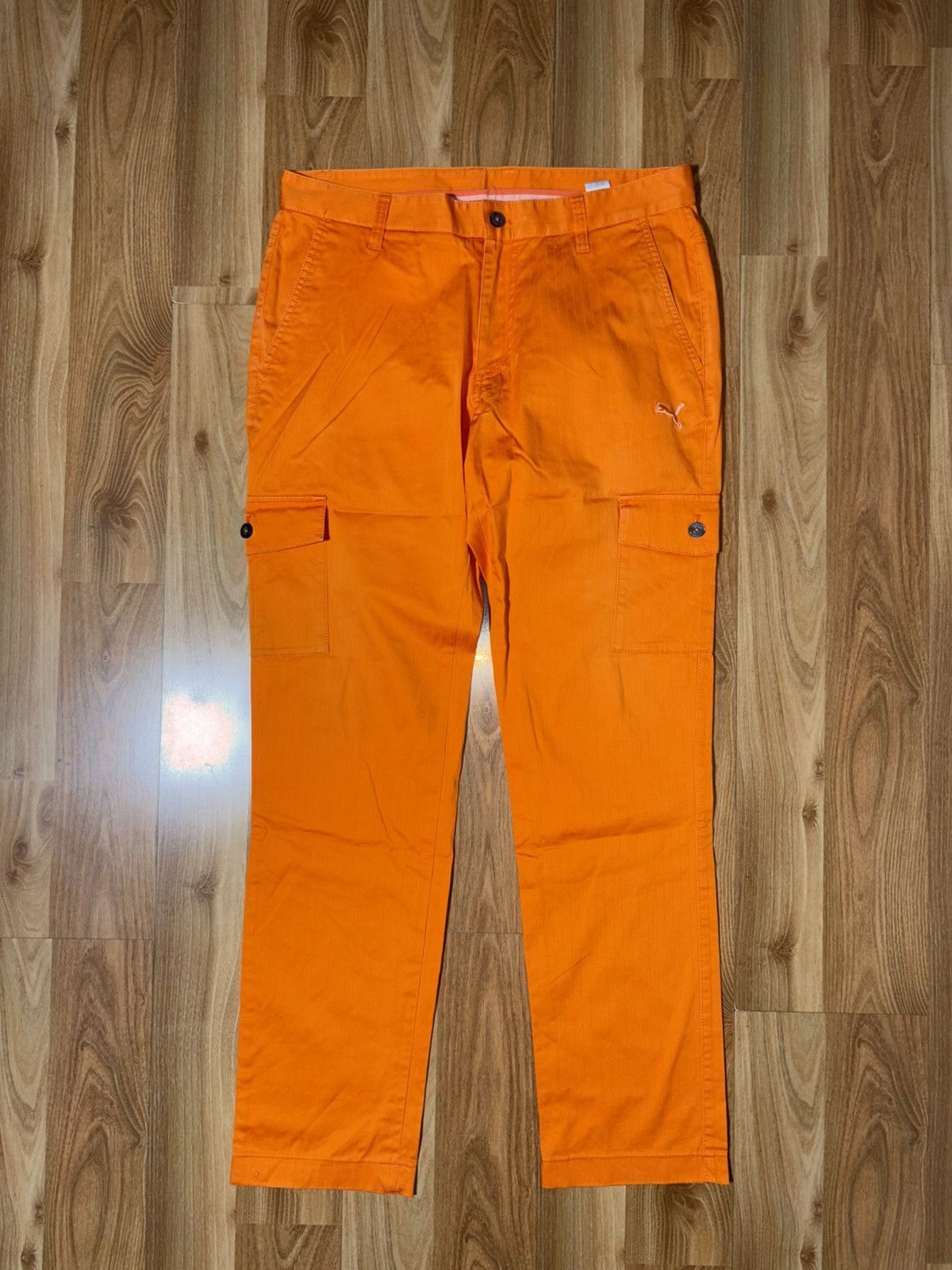 Puma Puma "SportLifestyle" Ripstop Cargo Pants - Electric Orange Size US 30 / EU 46 - 1 Thumbnail