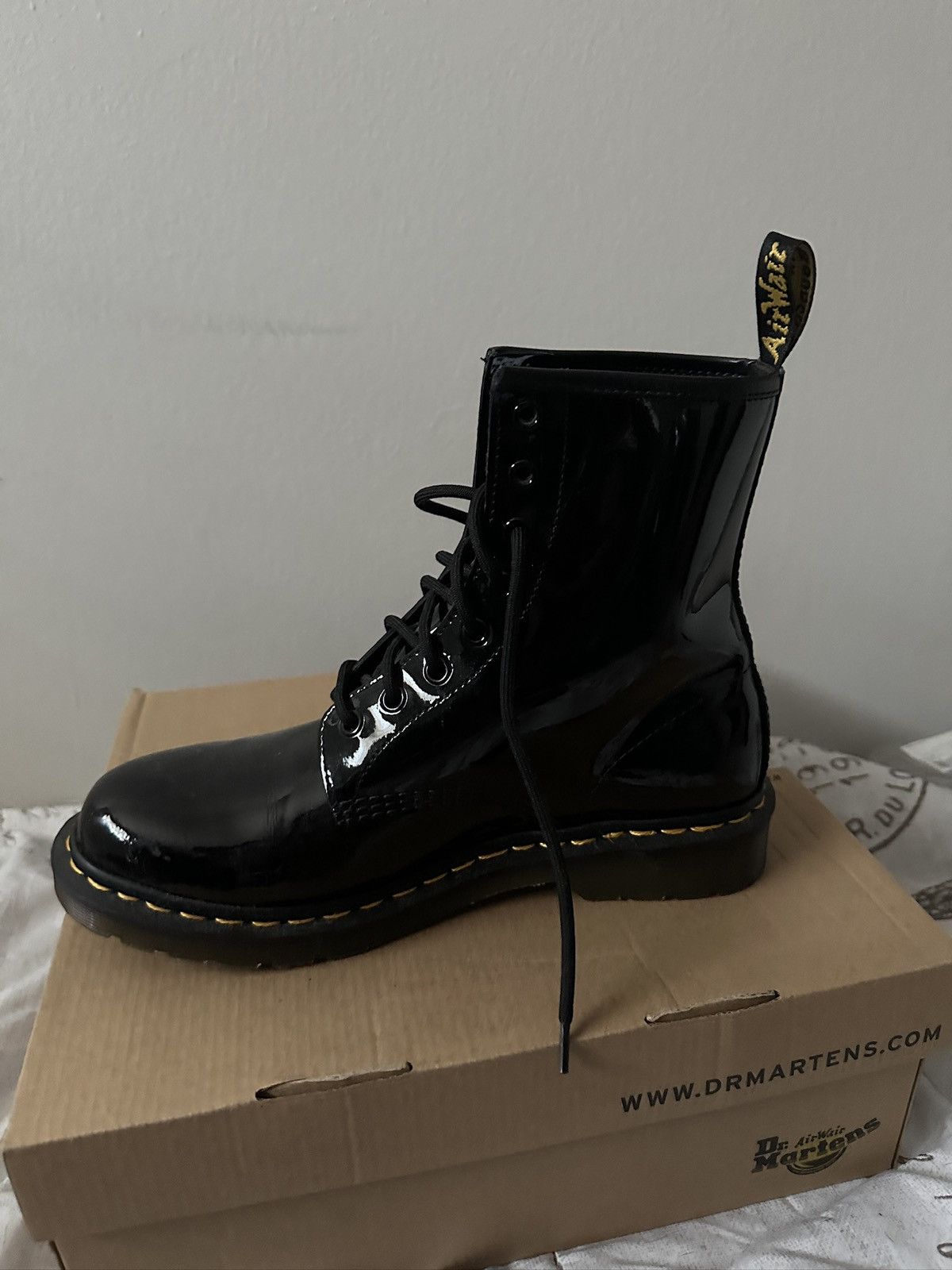 Dr. Martens Black patent leather boots Size US 10 / IT 40 - 6 Thumbnail