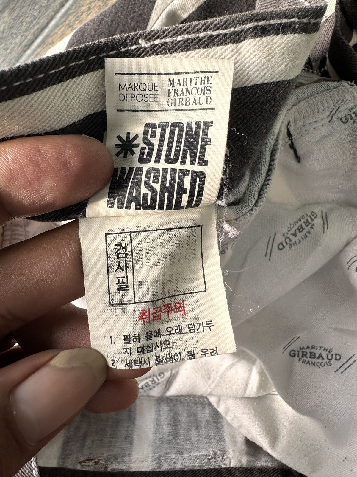 If Six Was Nine × Le Grande Bleu (L.G.B.) × Marithe + Francois Girbaud Vintage Marithe Francois Girbaud Stone Washed Size US 30 / EU 46 - 8 Thumbnail