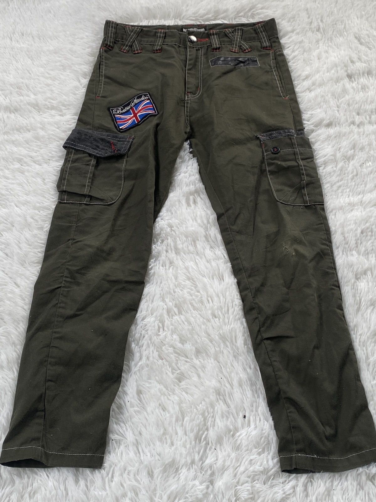 Japanese Brand 💥SALE💥 BA-Tsu Studio Cargo Pant XST Limited Size US 29 - 2 Thumbnail