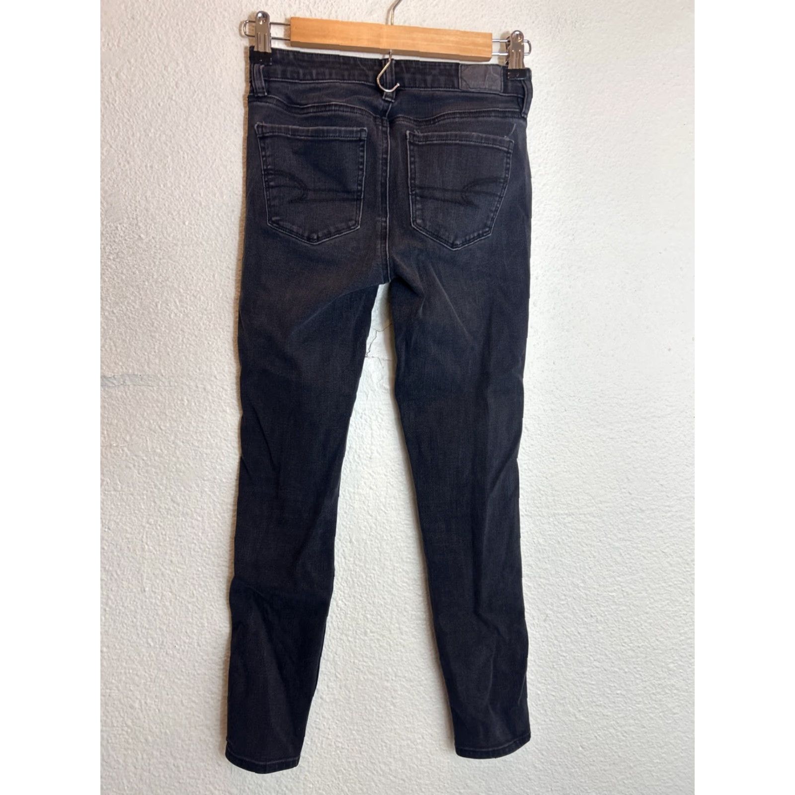 American Eagle Outfitters VINTAGE American Eagle The Dream Jeans Skinny Women 00 Black 24X26 22 in Waist Size 24" / US 00 / IT 34 - 7 Thumbnail