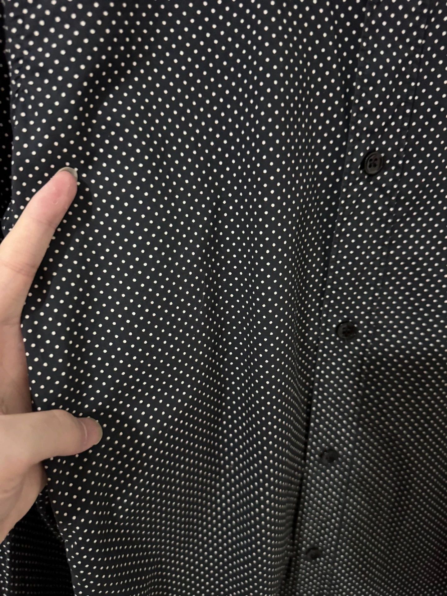 Saint Laurent Paris Saint Laurent all-over black and white polka dot shirt Size US S / EU 44-46 / 1 - 3 Thumbnail