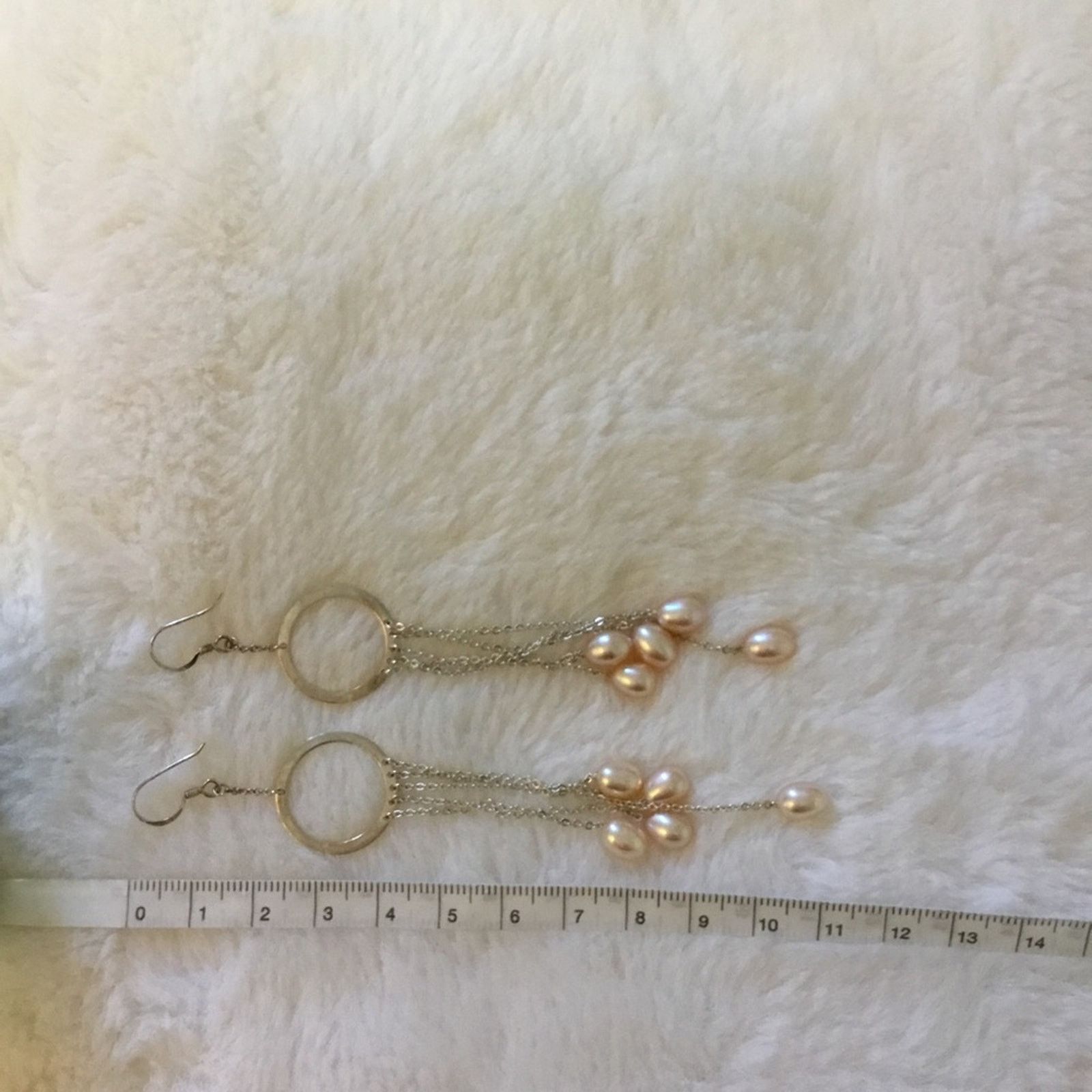 Other Silver Multi-Pearl Dangle Earrings Size ONE SIZE - 7 Thumbnail