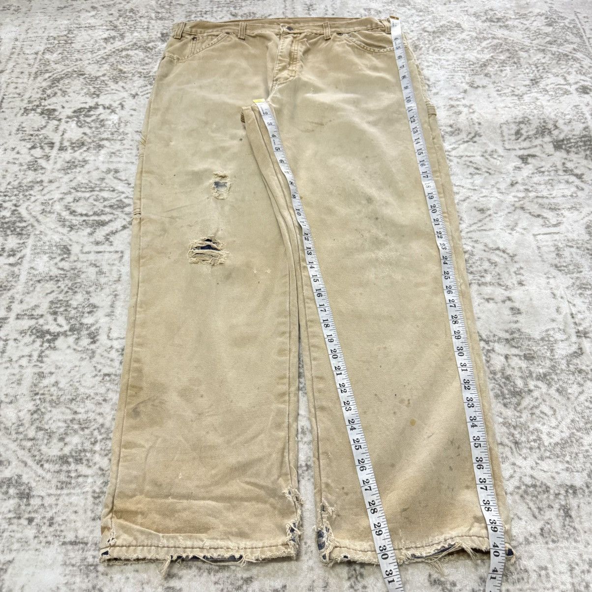 Dickies Vintage Dickies Blanket Linen Distressed Jeans Size US 36 / EU 52 - 8 Thumbnail
