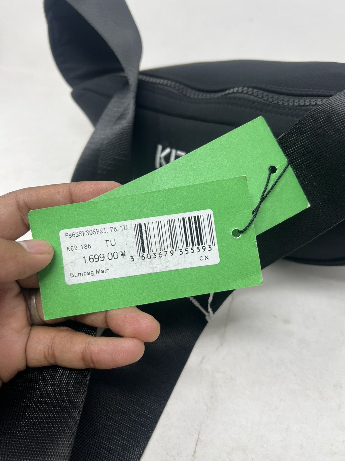 Kenzo Kenzo Paris Black Neoprene Sukajan Belt Bag Size ONE SIZE - 11 Thumbnail
