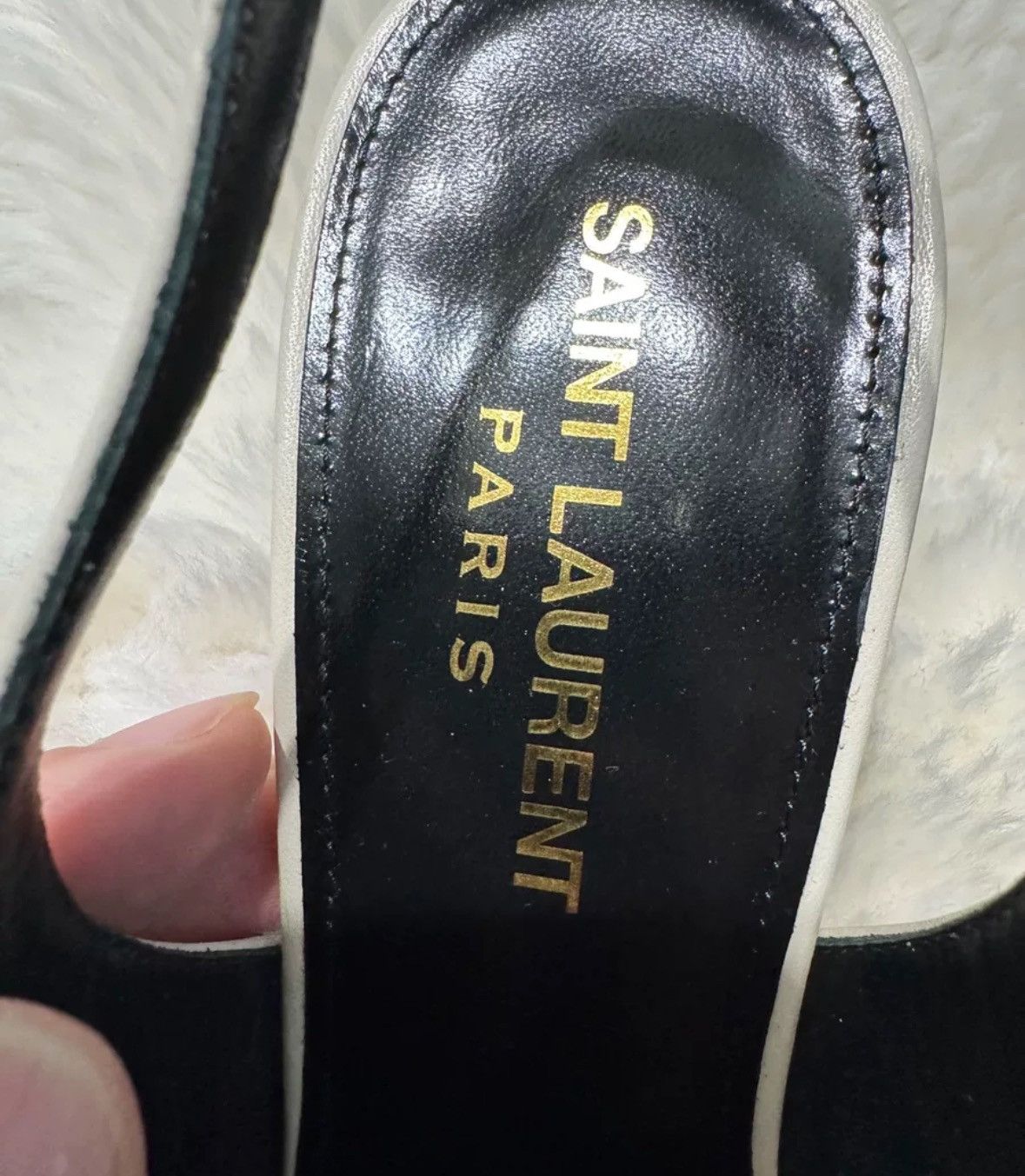 Saint Laurent YSL's brand new he-shaped high heels shoes