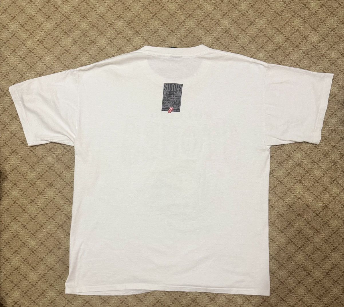 Brockum Vintage 1994 Rolling Stones Voodoo Lounge World Tour Tee Size US XL / EU 56 / 4 - 2 Thumbnail