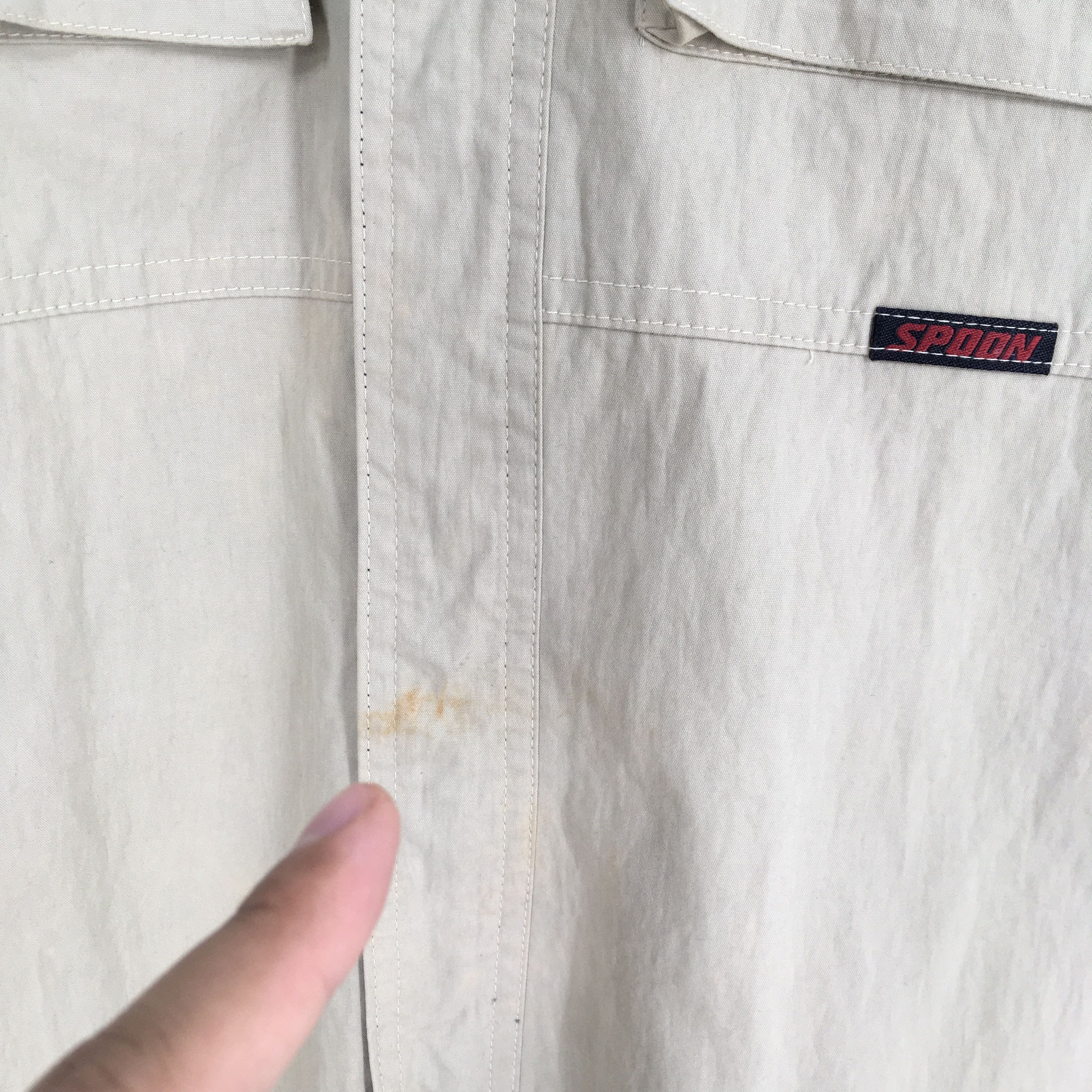 Honda × Spoon Vintage Spoon Honda Racing Team Beige Shirt Large Size US L / EU 52-54 / 3 - 5 Thumbnail