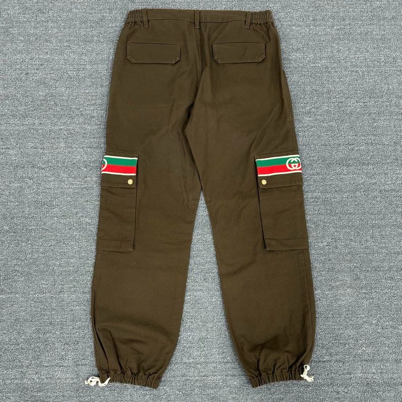 Gucci Gucci Red and green pocket overalls pant 2502-Nextarrow Size US 32 / EU 48 - 2 Thumbnail