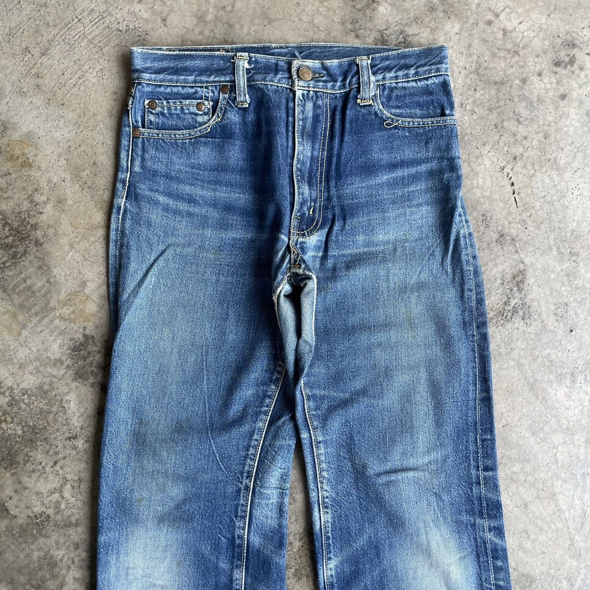 Edwin Vintage 90s Edwin Stoned Washed Distress Denim Jeans Size US 29 - 2 Thumbnail
