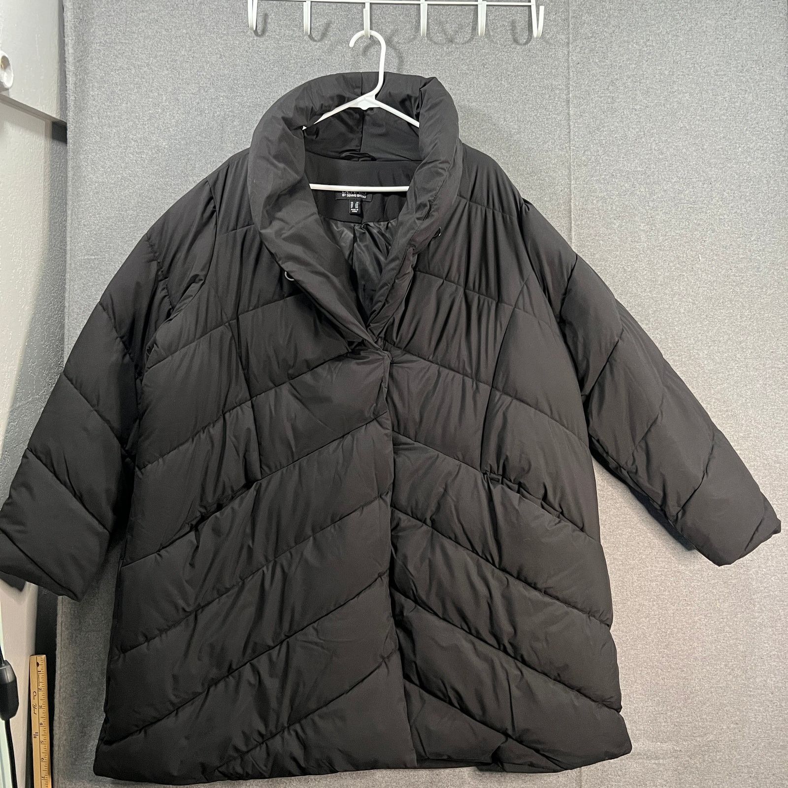 Other Dennis Basso Water Resistant Relaxed Fit Puffer Coat Black Size XXL / US 16-18 / IT 52-54 - 11 Thumbnail