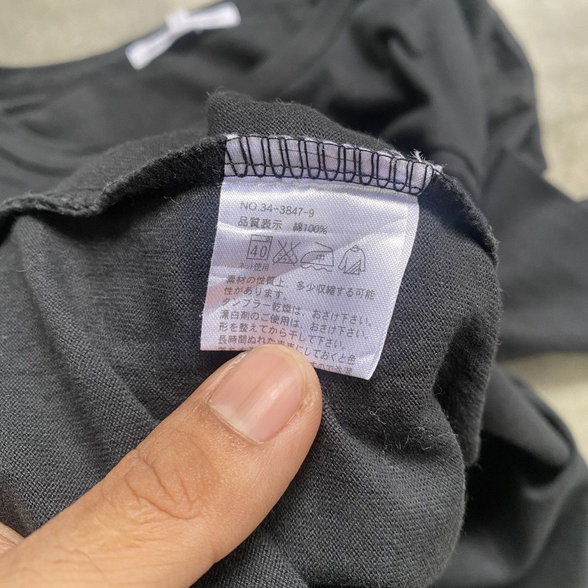 Japanese Brand 2000s Semantic Design Vkei Style Texture Ls T-Shirt Size US M / EU 48-50 / 2 - 10 Thumbnail