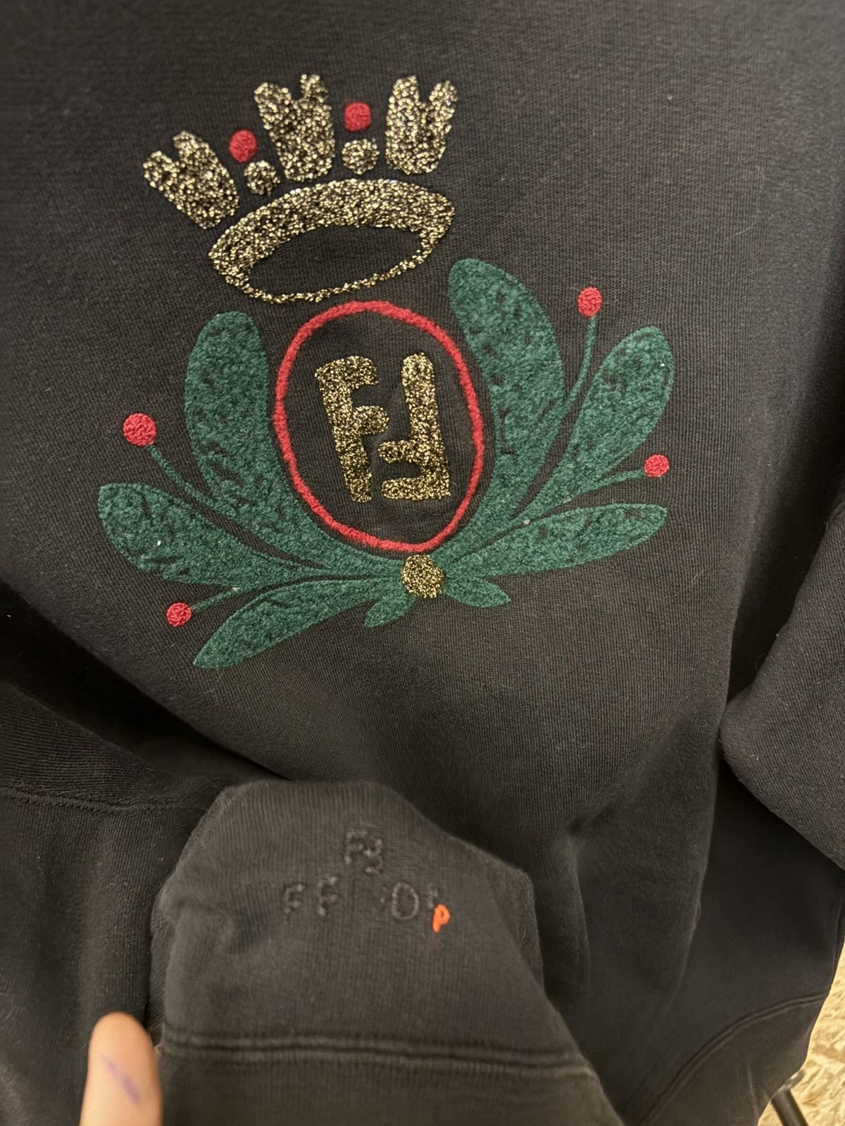 Fendi Vintage Fendi Turtle Neck Sweatshirt 🔥 Size US M / EU 48-50 / 2 - 4 Thumbnail