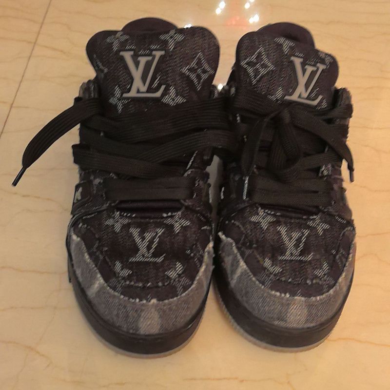 Louis Vuitton Louis Vuitton Denim Low-Top Trainers for Men and Women -250 Size US 6.5 / EU 39-40 - 2 Thumbnail