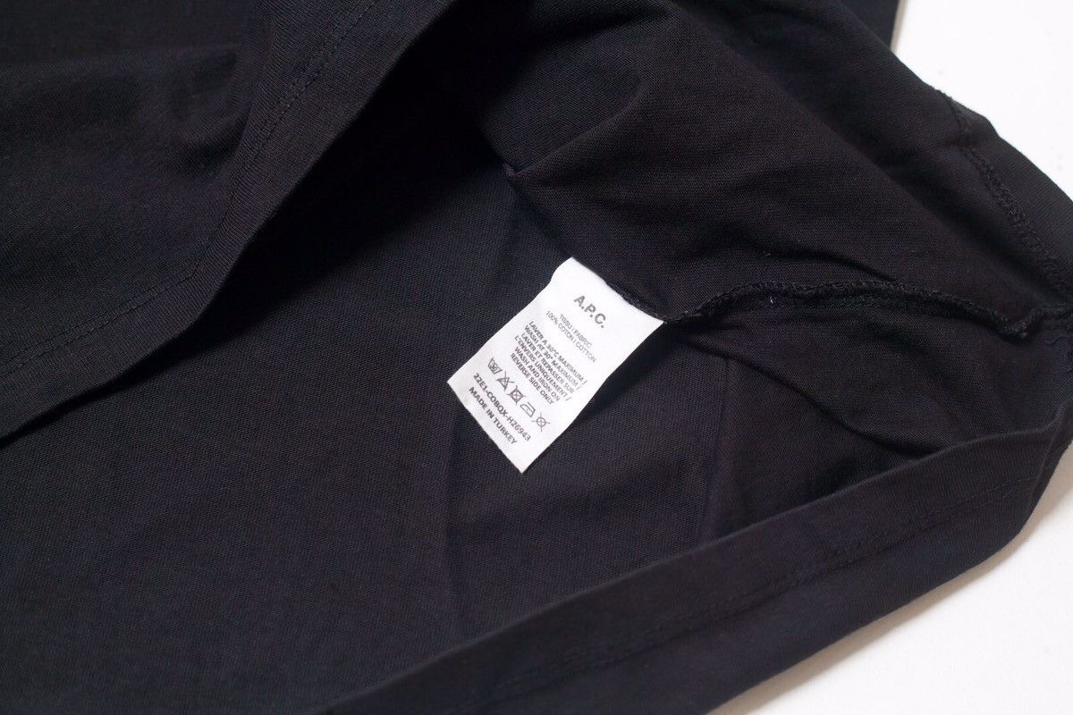 A.P.C. A.P.C. Velvet Logo T-Shirt Size L / US 10 / IT 46 - 5 Thumbnail