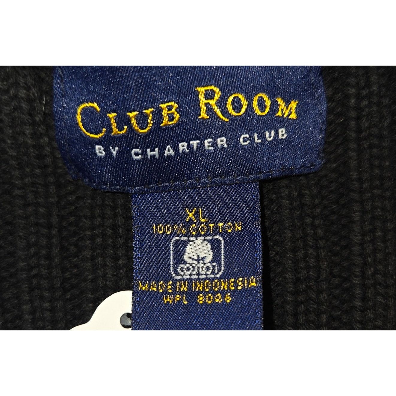 Club Room Club Room Black Quarter Zip Long Sleeve Sweater - XL Size US XL / EU 56 / 4 - 2 Thumbnail