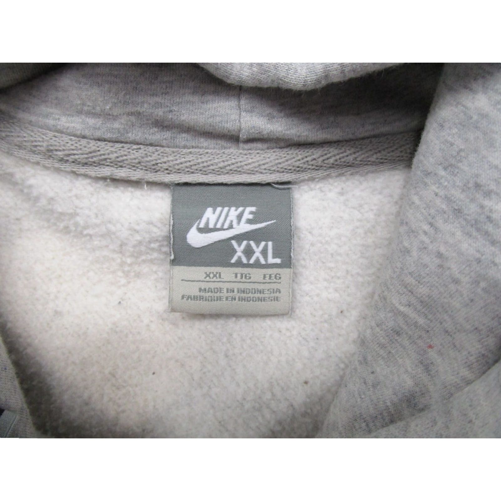 Nike VINTAGE Nike Center Swoosh Spell Out Embroidered Hoodie Sweatshirt 2XL Gray Mens Hoodie Embroidered 90s Sports Size US XXL / EU 58 / 5 - 4 Thumbnail
