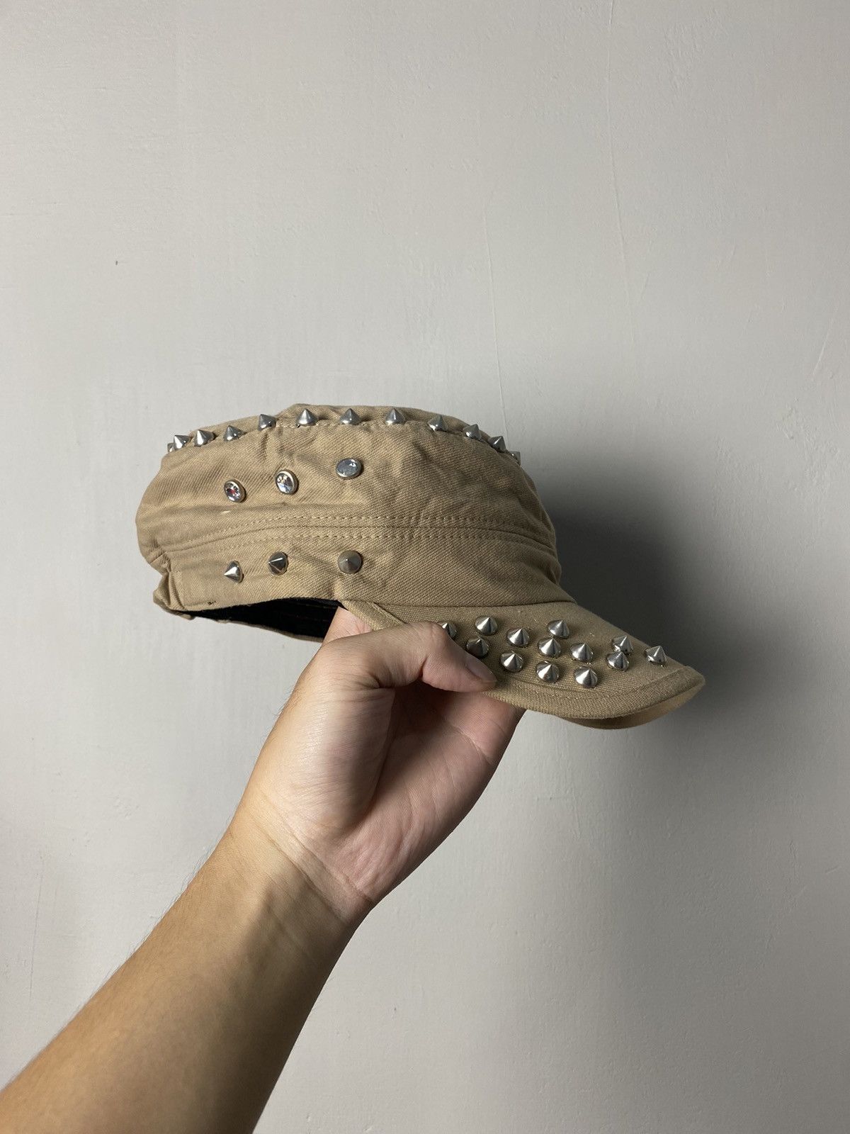 If Six Was Nine × Japanese Brand × Le Grande Bleu (L.G.B.) Cadet Studded Punk Hat Size ONE SIZE - 3 Thumbnail