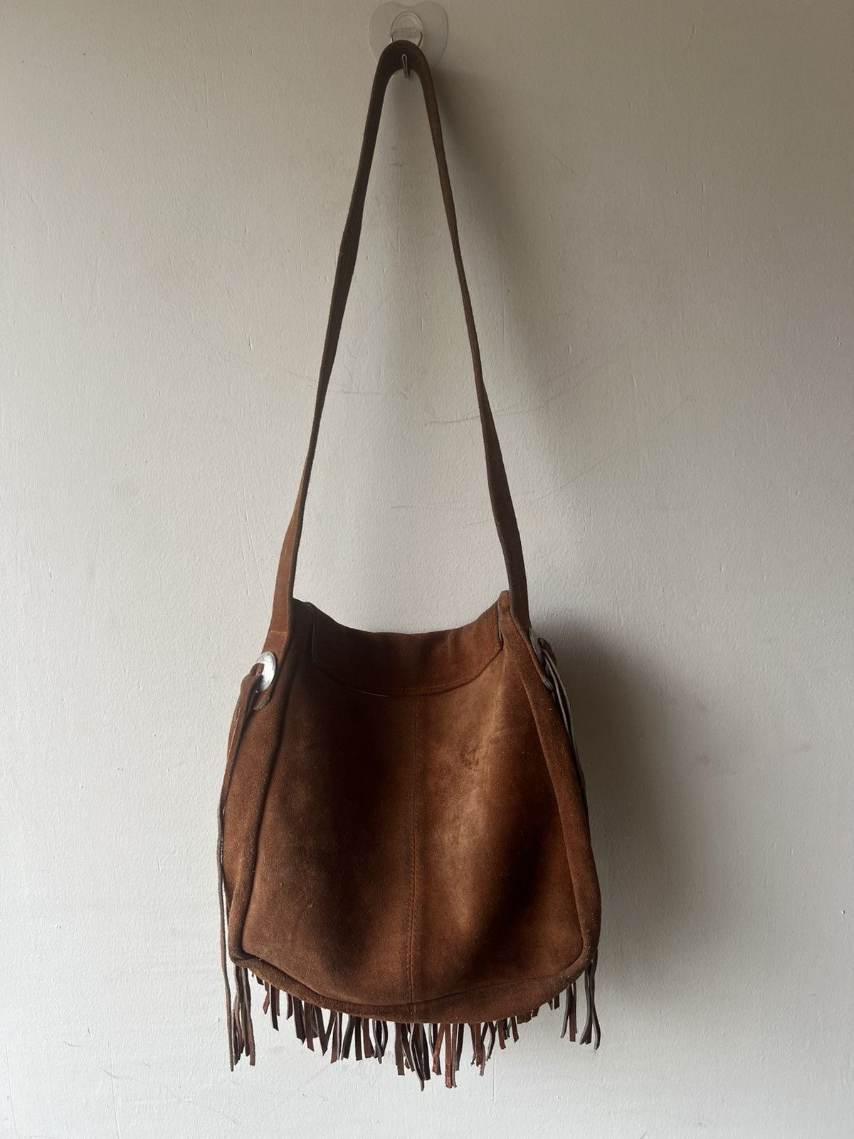 KMRii Vintage Unknown Japan Suede Leather Native Fringe Bag Size ONE SIZE - 21 Thumbnail
