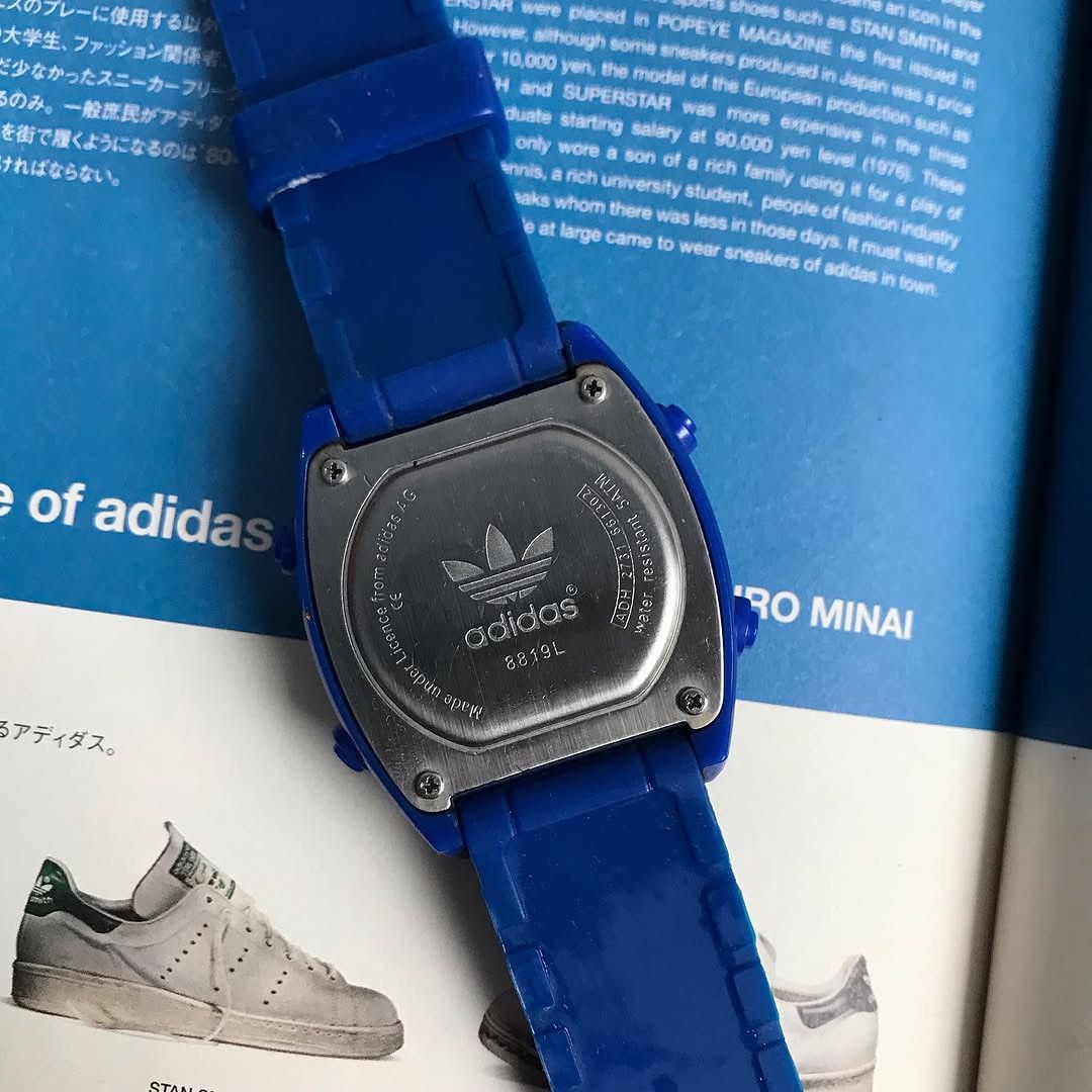 Adidas × Vintage Adidas Trefoil Watch Originals blue Og Watch water resist ag Size ONE SIZE - 4 Thumbnail