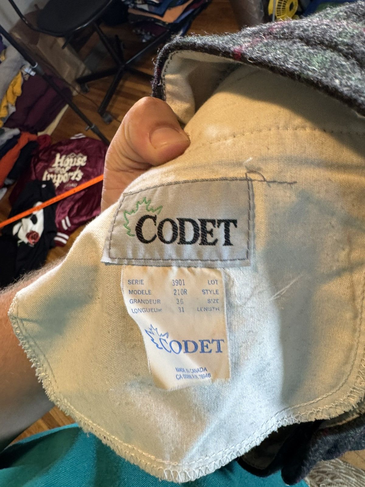 Cadet Vintage Codet Plaid Wool Pants Size US 36 / EU 52 - 4 Thumbnail