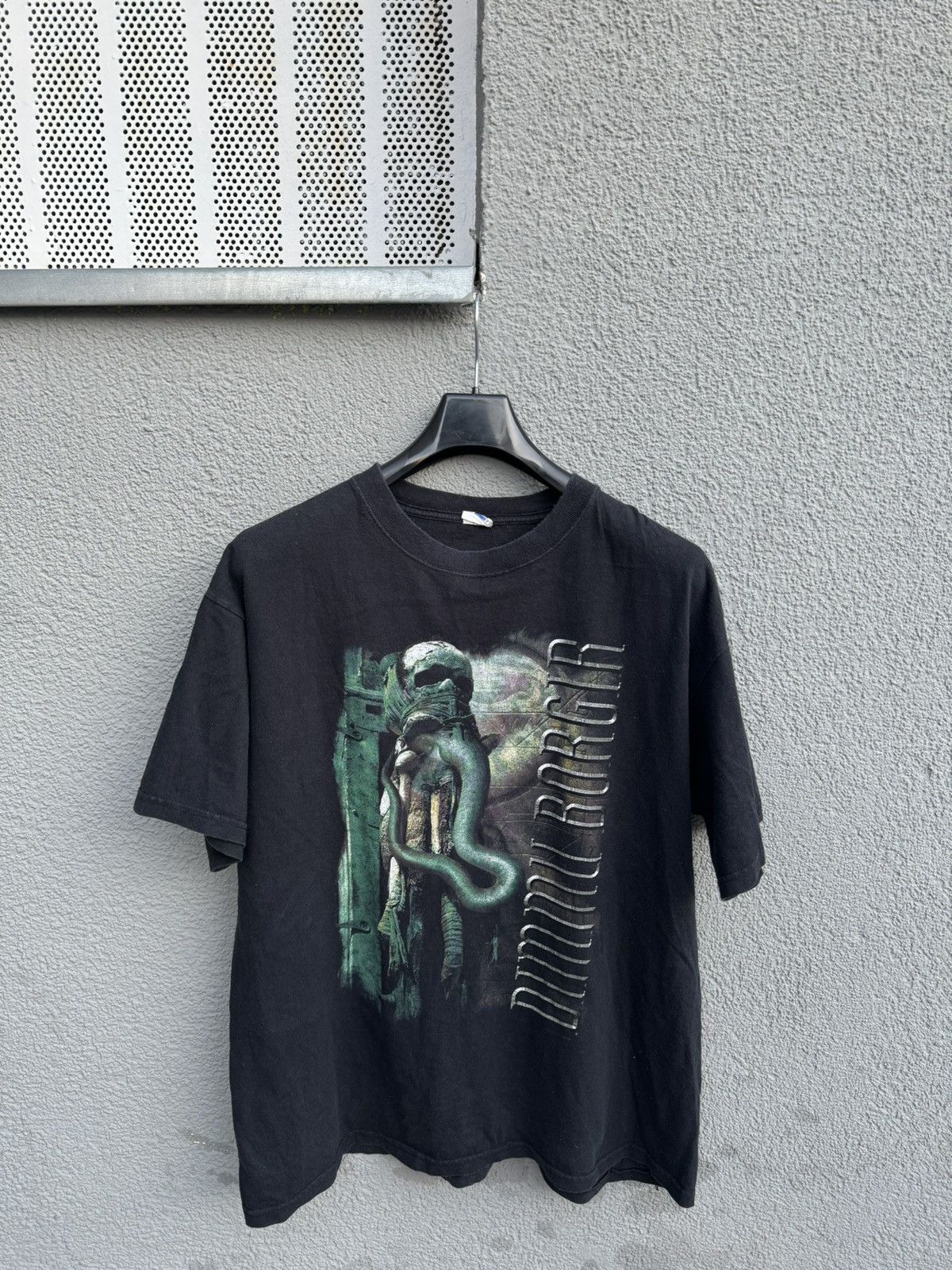 Pre-owned Band Tees X Rock T Shirt Vtg 2001 Dimmu Borgir World Misanthropy T-shirt Mens L Black (size Xl)