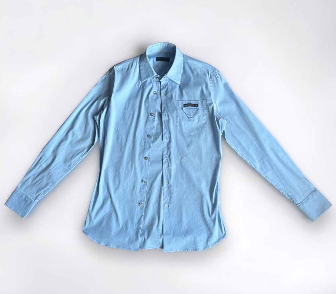 Prada Prada Triangle Logo Shirt Size US S / EU 44-46 / 1 - 4 Thumbnail