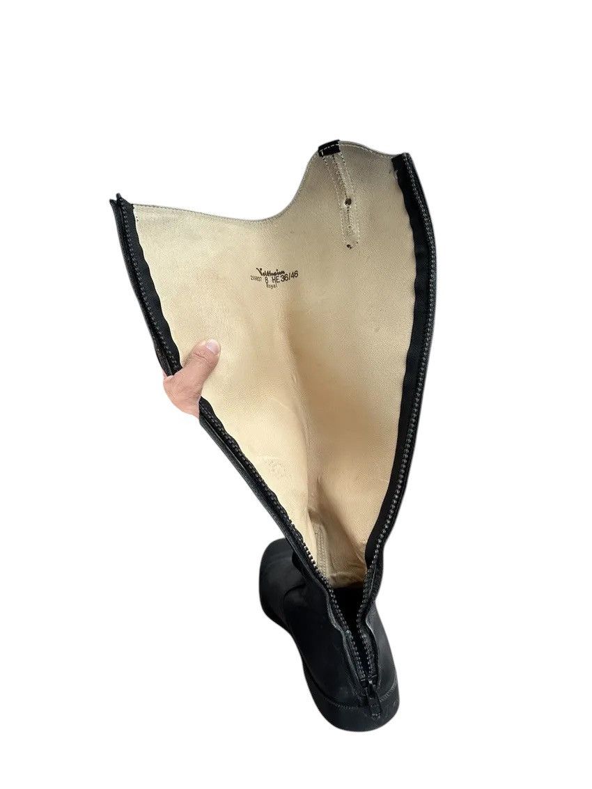 Vintage VTG Veltheim Rancher black Leather Tall Riding Boots Size US 8 / IT 38 - 12 Thumbnail