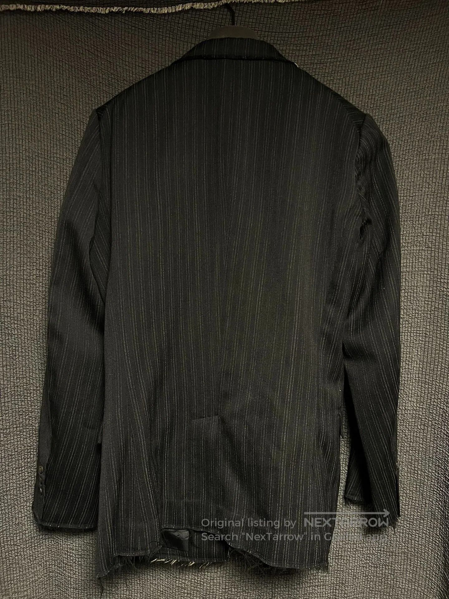 The Viridi-anne Viridi Anne Striped Blazer with Distress. Size US S / EU 44-46 / 1 - 2 Thumbnail