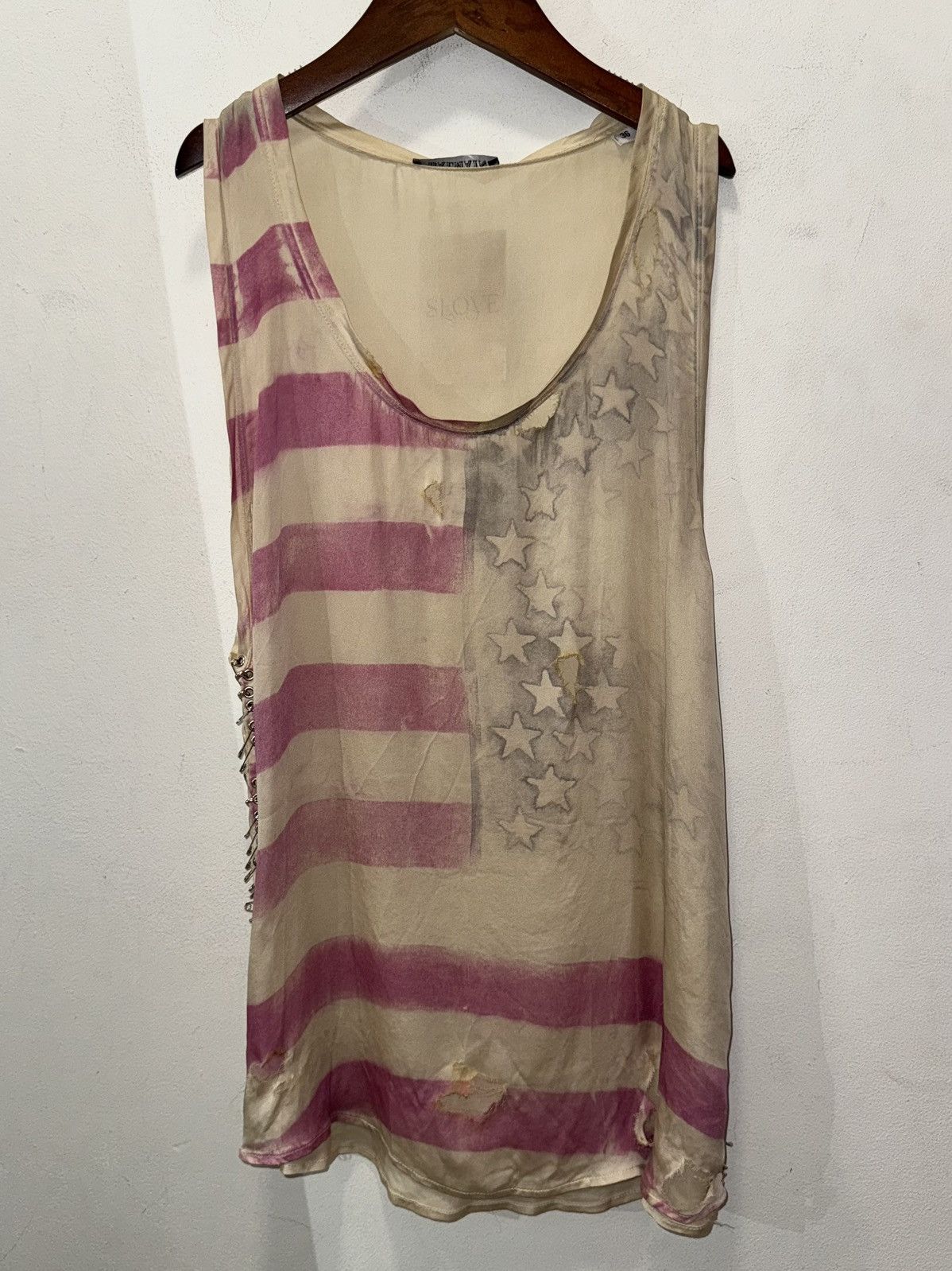 BALMAIN AMERICAN FLAG TANK バルマン タンクトップ Balmain, tank top with American flag - Unique Designer Pieces