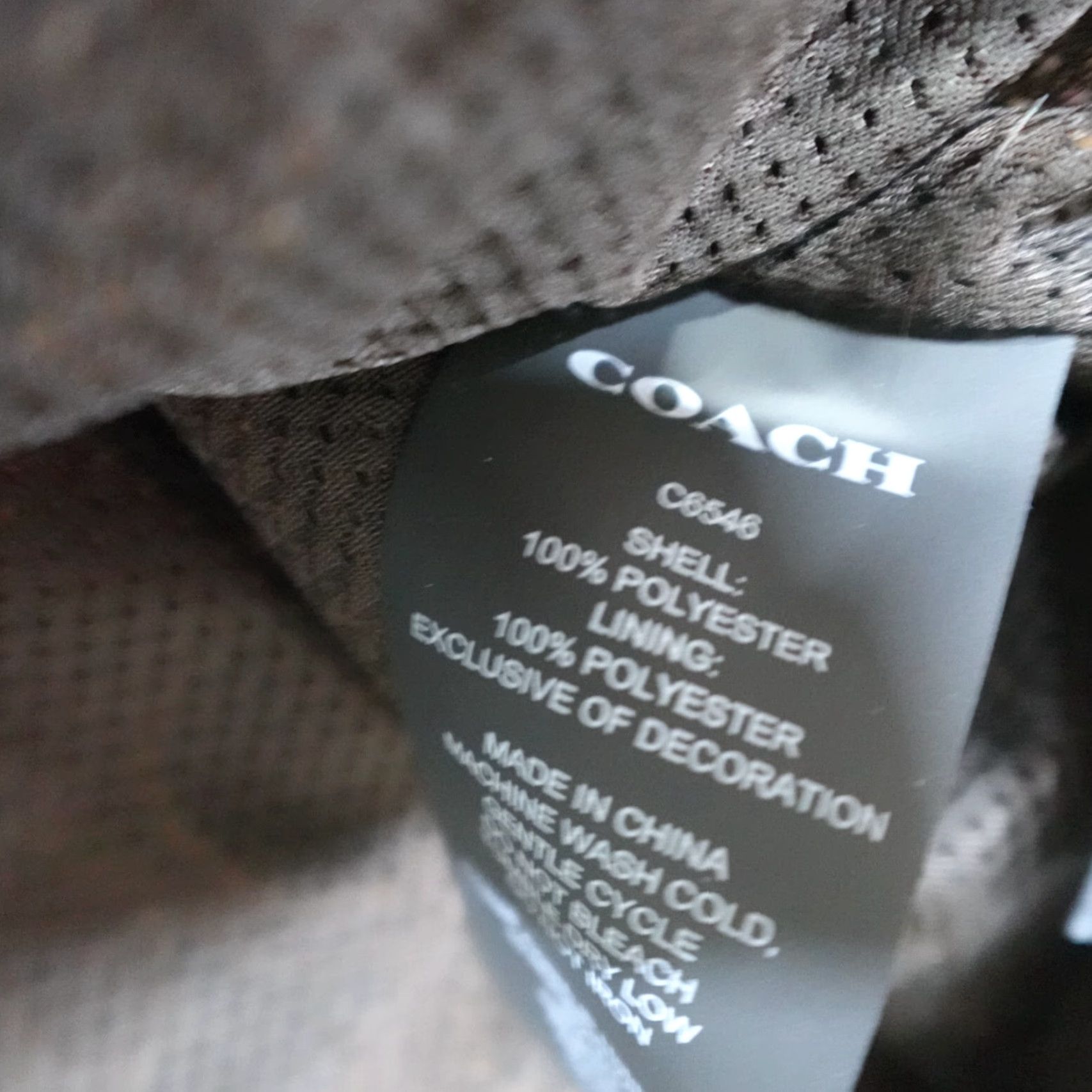 Coach Coach Womens Jacket L Brown All Over Logo High Pile Fleece Size L / US 10 / IT 46 - 4 Thumbnail