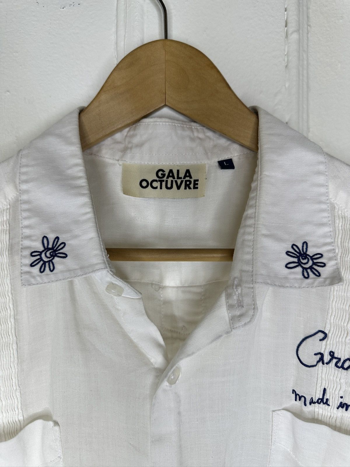 Grailed Embroidered Linen Guayabera Staff Gift Size US L / EU 52-54 / 3 - 3 Thumbnail