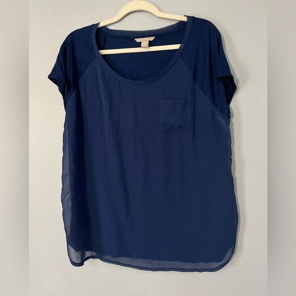 Banana Republic Banana republic short sleeve mixed media tee size xl Size XL / US 12-14 / IT 48-50 - 1 Thumbnail