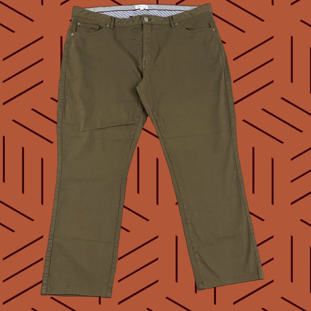 Peter Millar Peter Millar Sateen Pant Mens 42 Regular Chino 5-Pocket Brown Chestnut 5-Pocket Sports Classic Outdoor Mens Size US 42 / EU 58 - 1 Thumbnail