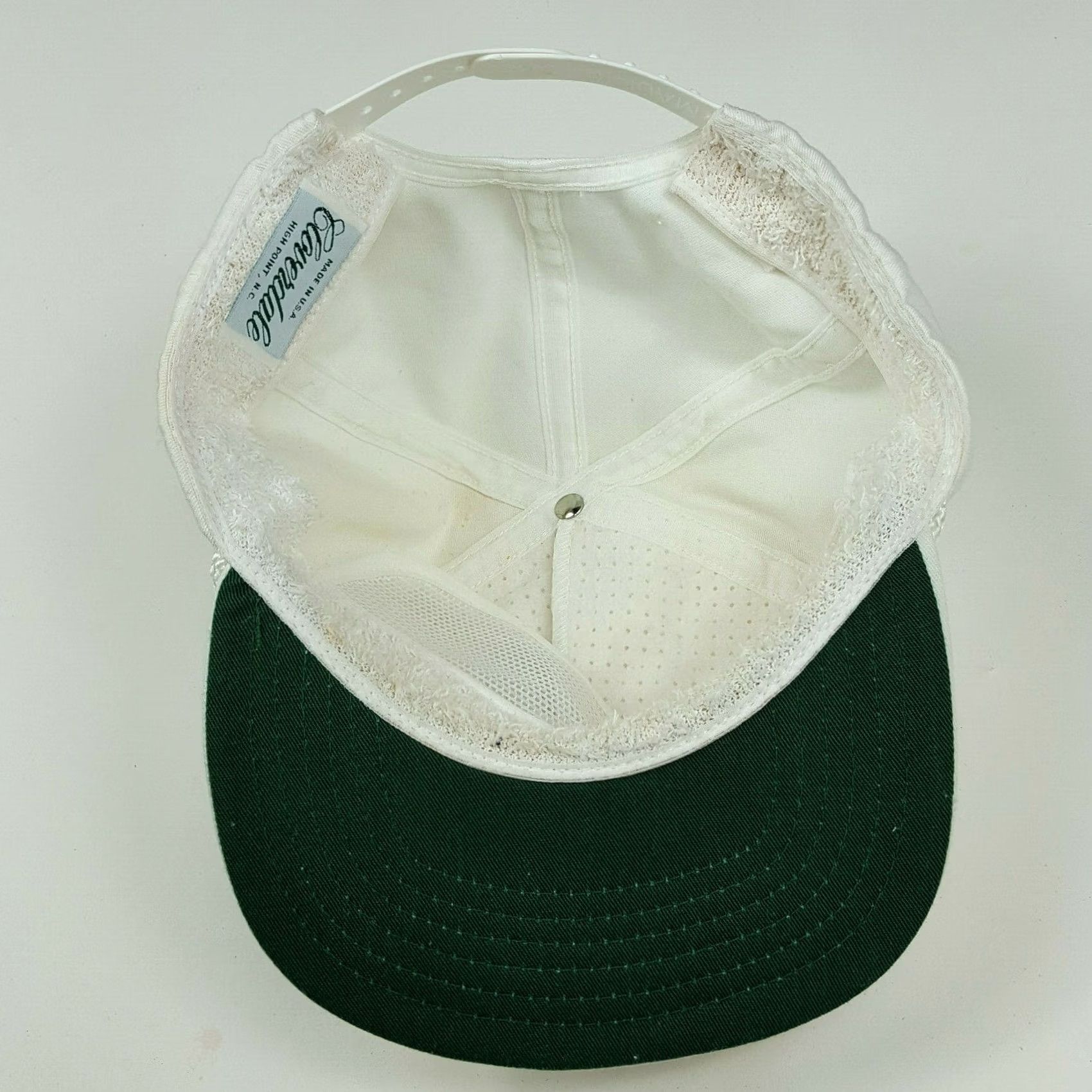 Spell VINTAGE Virkler Trucking Spell Out USA Snapback Adjustable Hat Cap White Men Adjustable Hat Cap Embroidered 80s Retro Trucker Casual Shoes? Size ONE SIZE - 6 Thumbnail