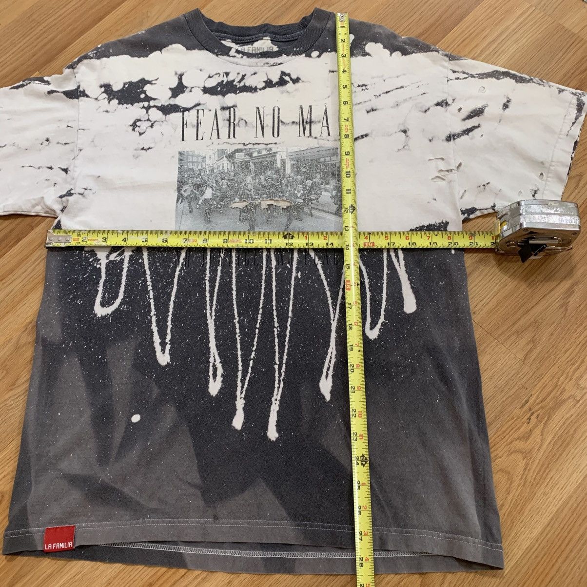Other Sz L- La Familia West Side Story Tee (Black/Bleach dye) Size US L / EU 52-54 / 3 - 3 Thumbnail