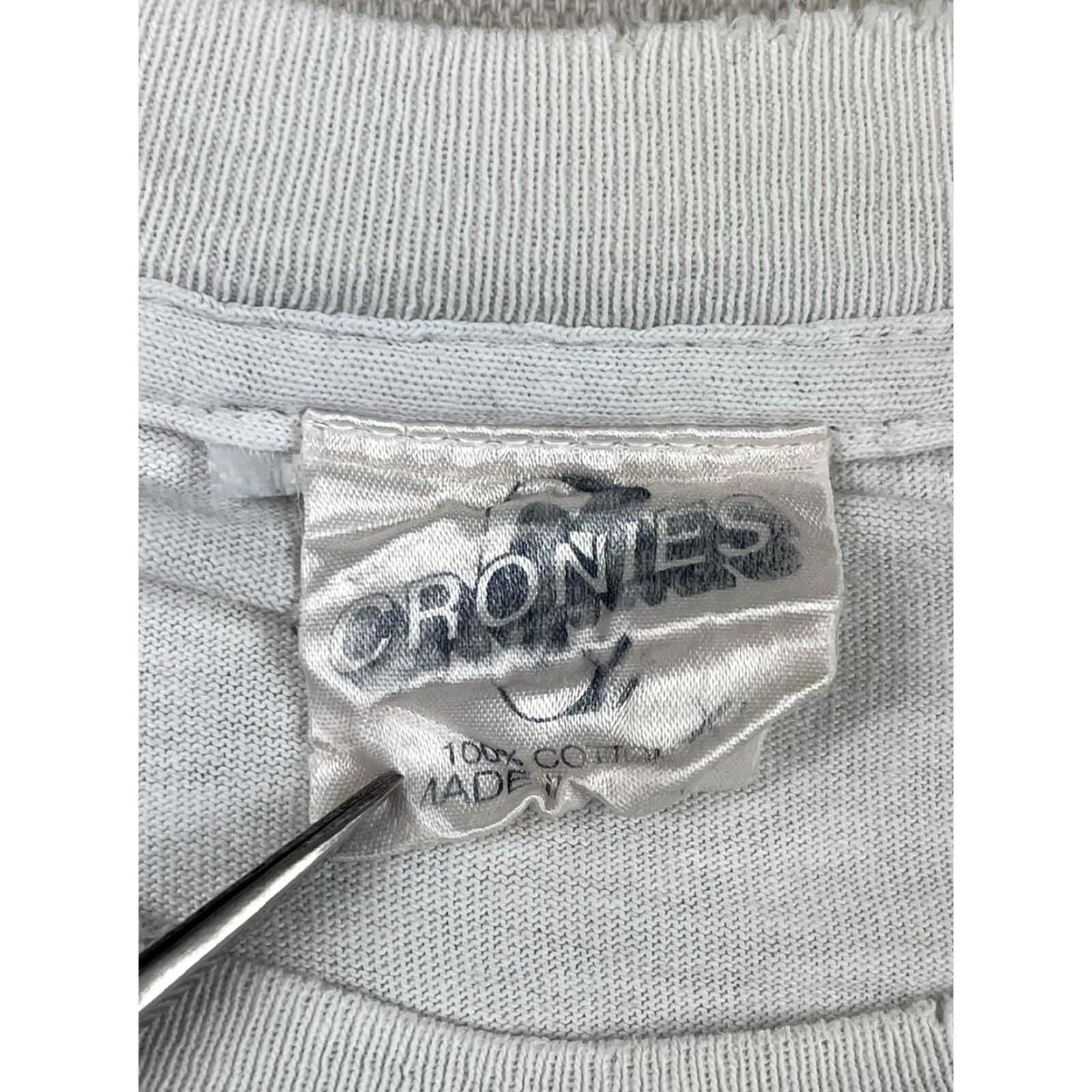 Vintage VINTAGE John Lennon T Shirt Cronies XL White Crew Neck 70s 1970s 90s Imagine Peace Yoko Ono Unisex Adults Shirt Size US XL / EU 56 / 4 - 4 Thumbnail