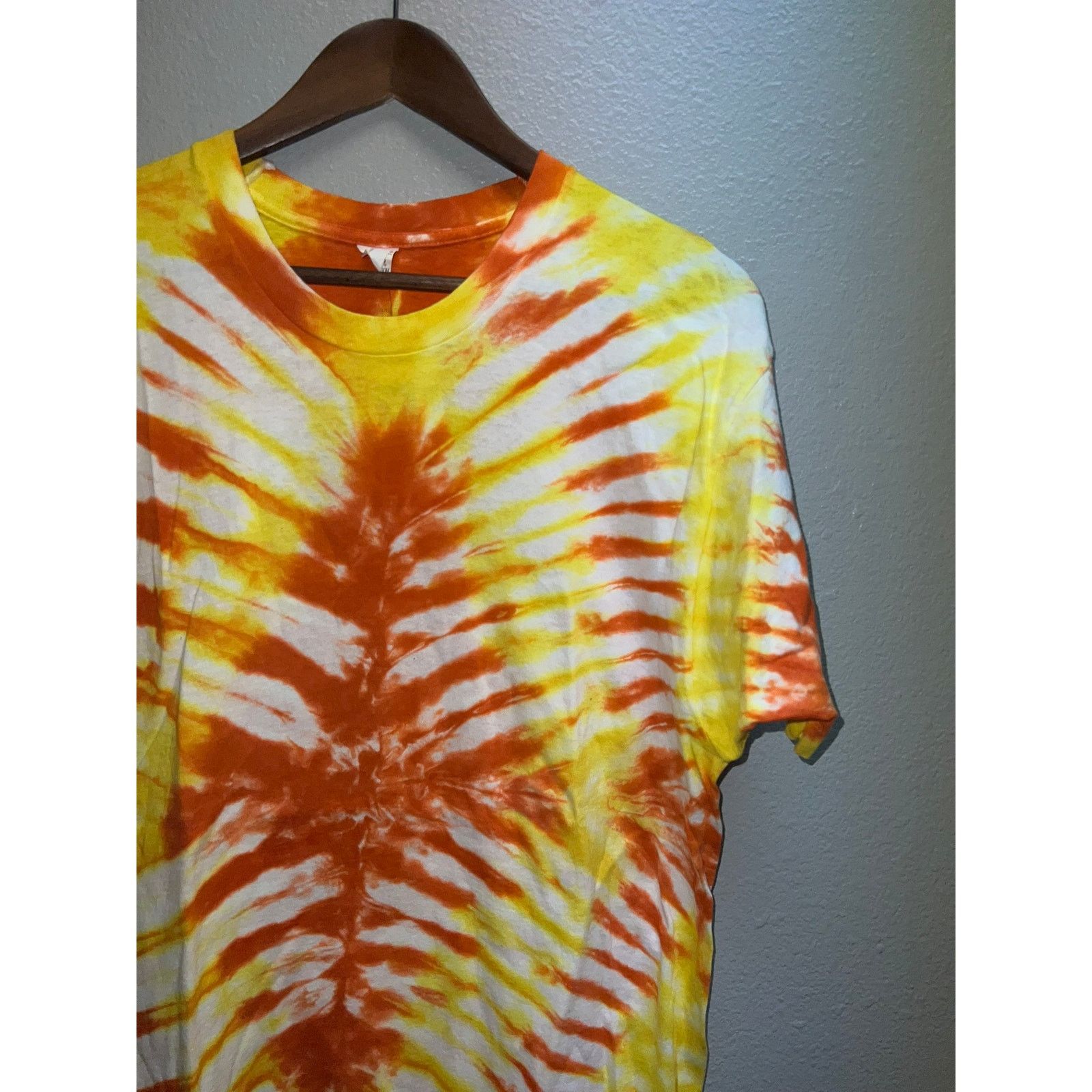Fruit Of The Loom Vintage Fruit Of The Loom Tie Dye Shirt Orange Tee 80s M Size US M / EU 48-50 / 2 - 2 Thumbnail
