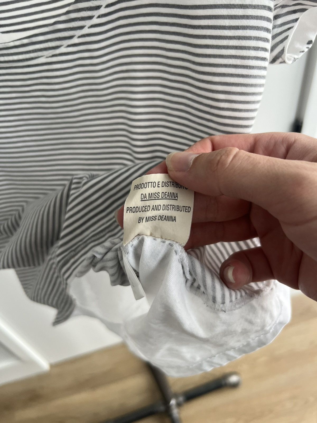 MM6 SS00 Stripe-Print Scoop Neck Tee Size S / US 4 / IT 40 - 6 Thumbnail