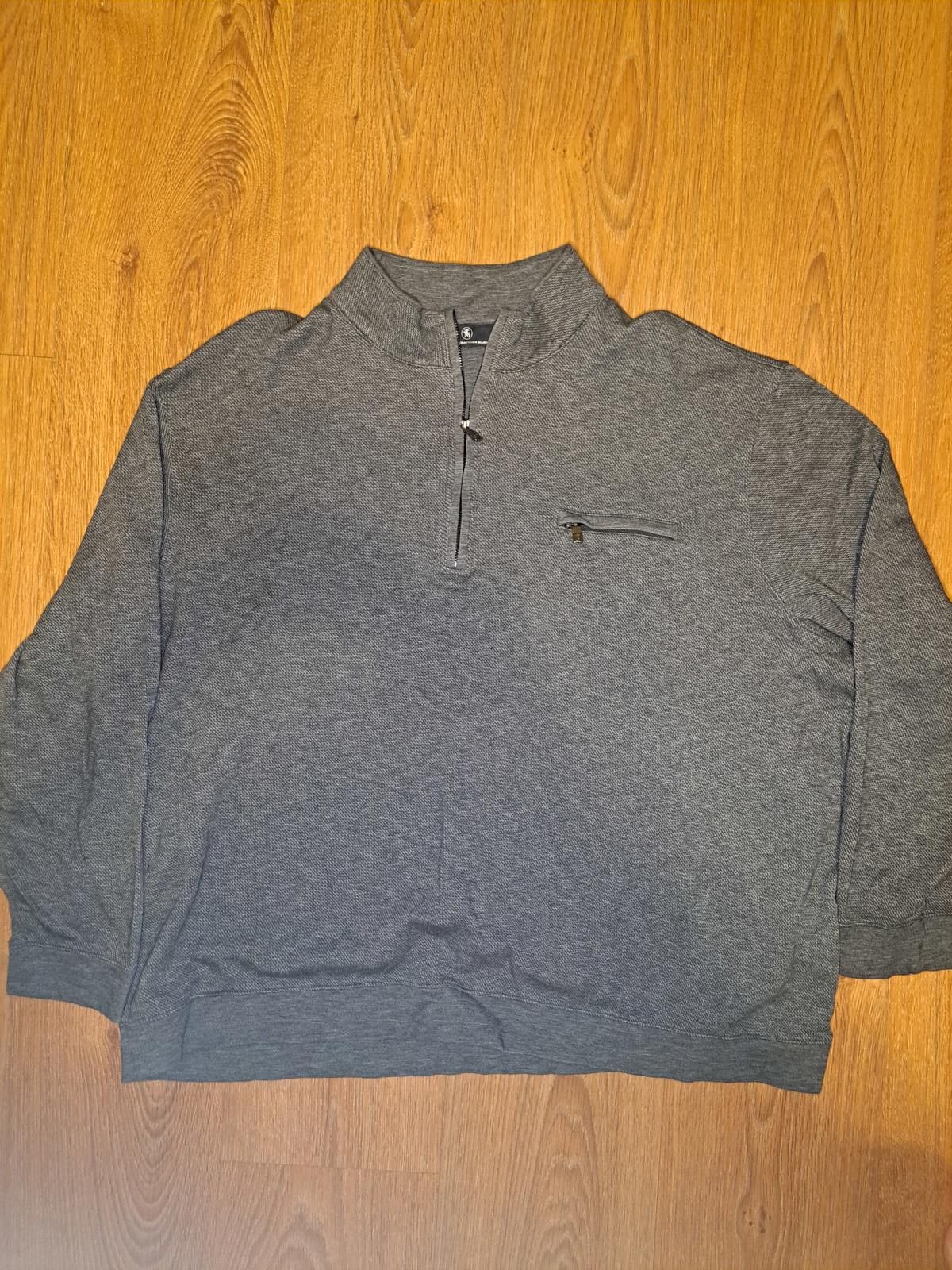 Hart Schaffner Marx Hart Schaffner Marx Quarter Zip Sweater XXL Gray Sharkskin Size US XXL / EU 58 / 5 - 1 Thumbnail