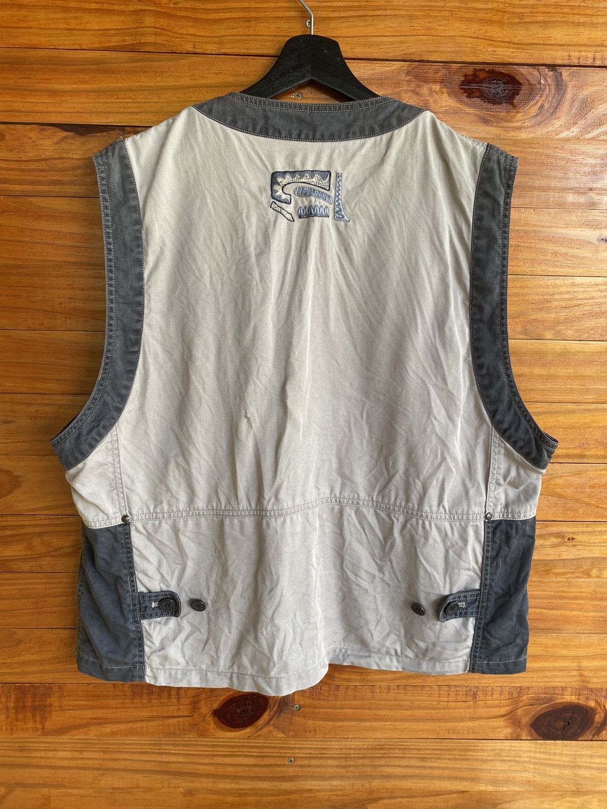 Lancel Vintage Lancel Paris TwoTone Utility Vest Embroidered Native Size US XL / EU 56 / 4 - 9 Thumbnail