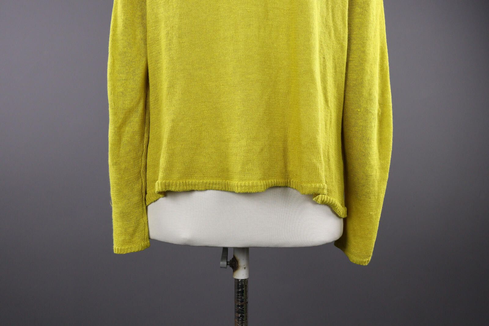 Designer Ladies Gudrun Sjöden Yellow Linen Cardigan Sweater Size L Size L / US 10 / IT 46 - 8 Thumbnail