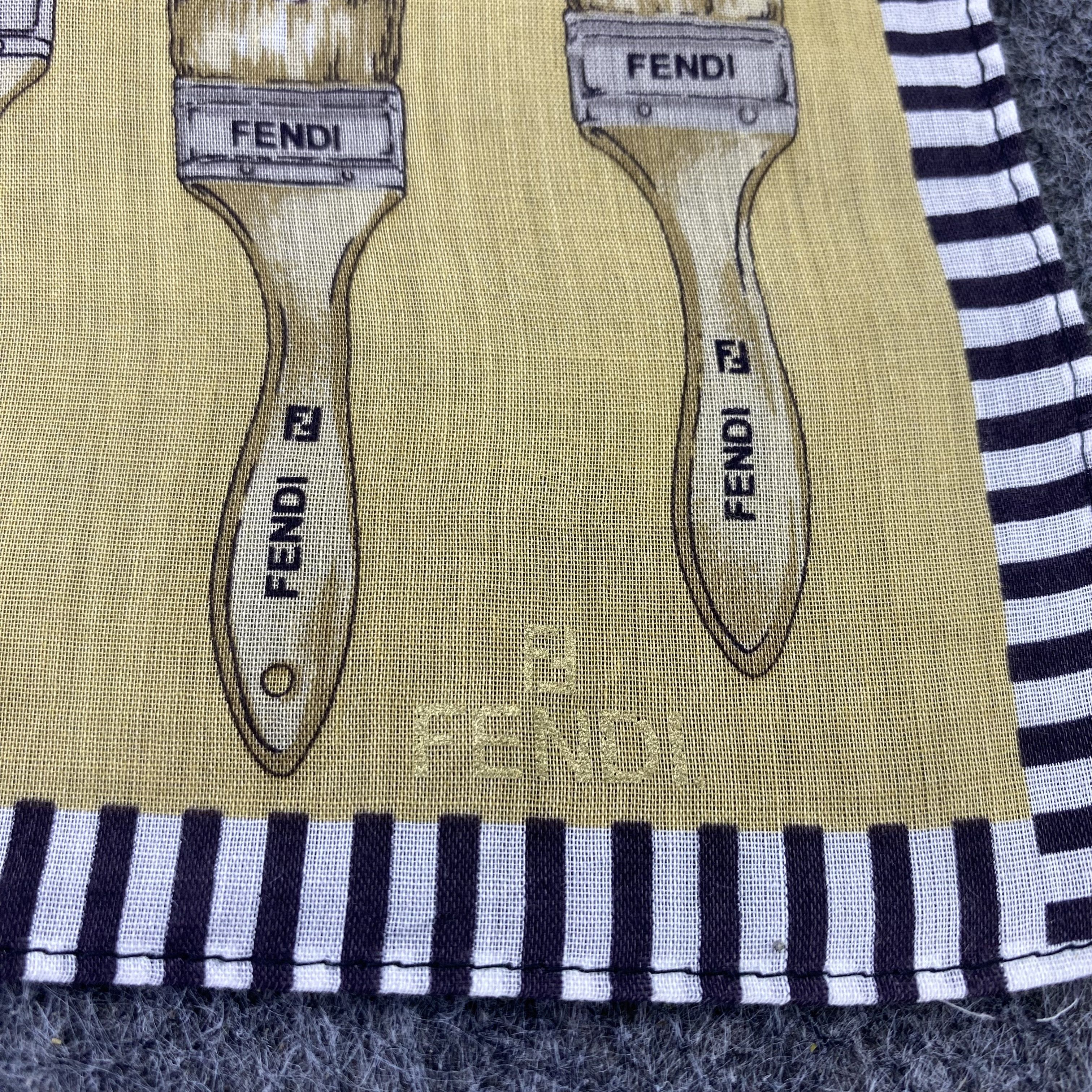 Designer Fendi Handkerchief / Bandana / Neckerchief-B683 Size ONE SIZE - 5 Thumbnail
