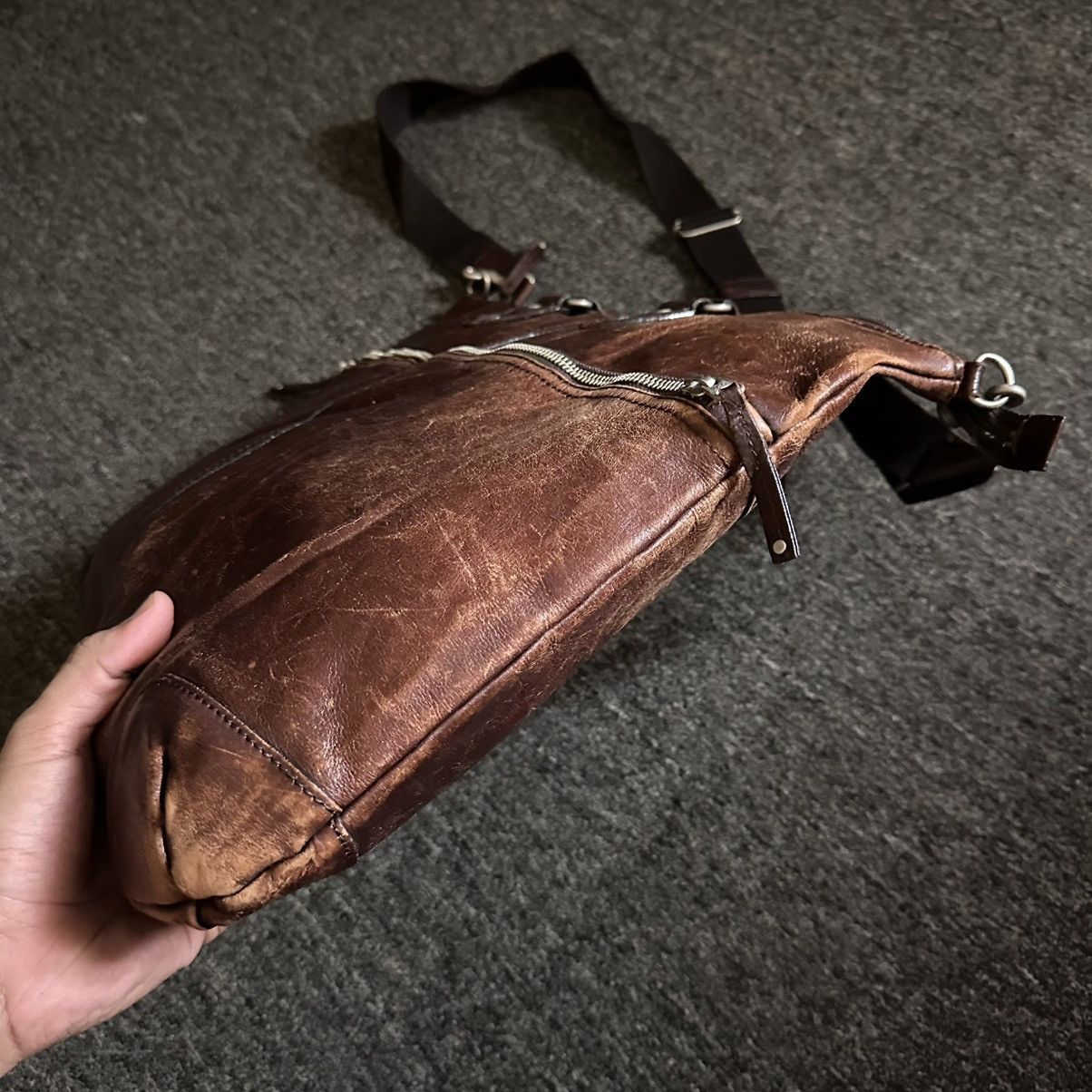 Japanese Brand ARTBERG JAPAN 2 WAY LEATHER BAG Size ONE SIZE - 6 Thumbnail